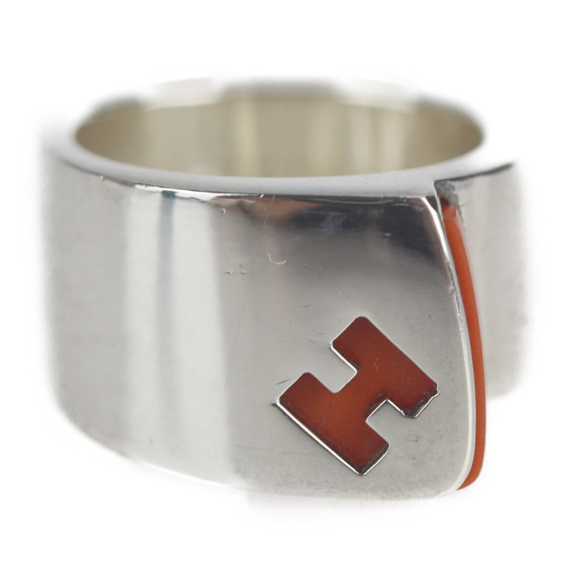 Image of HERMES candy ring notation size 52 silver 925 orange accessories