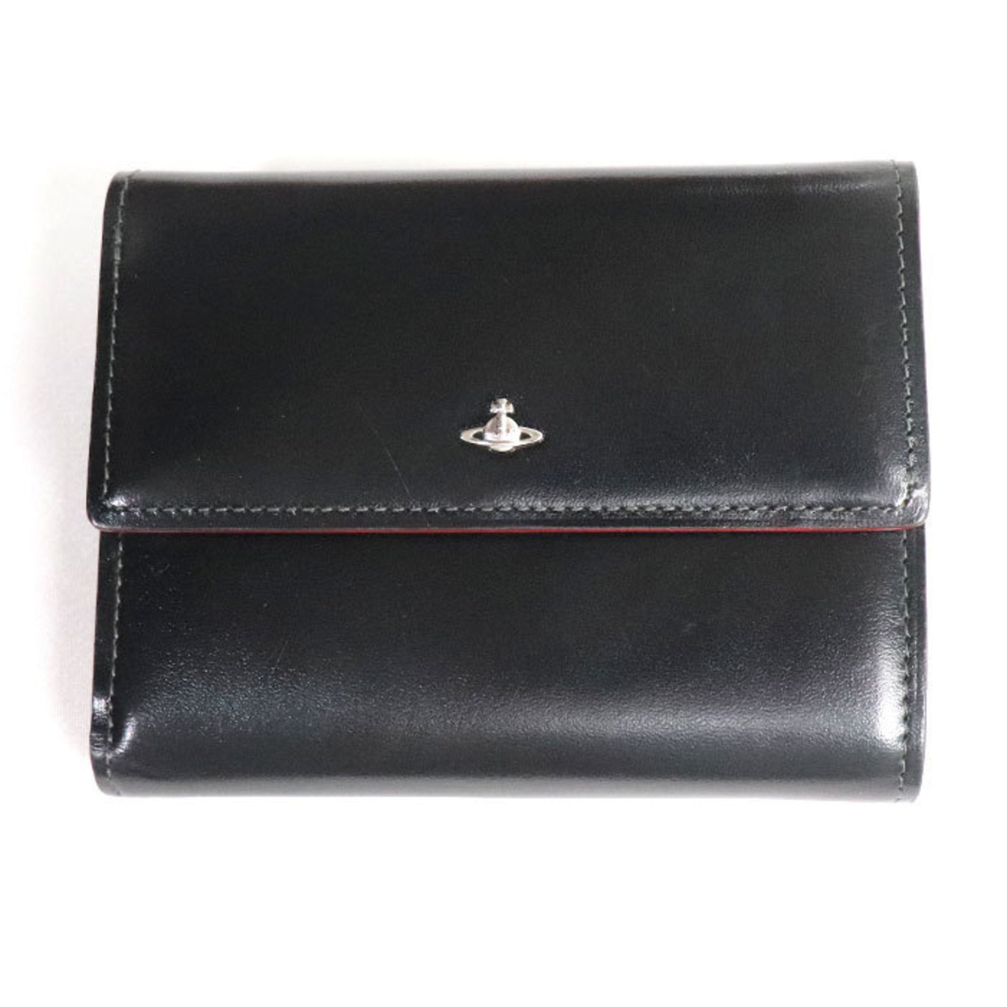 SIMPLE TINY ORB Trifold Wallet Black 3318D7K Women's