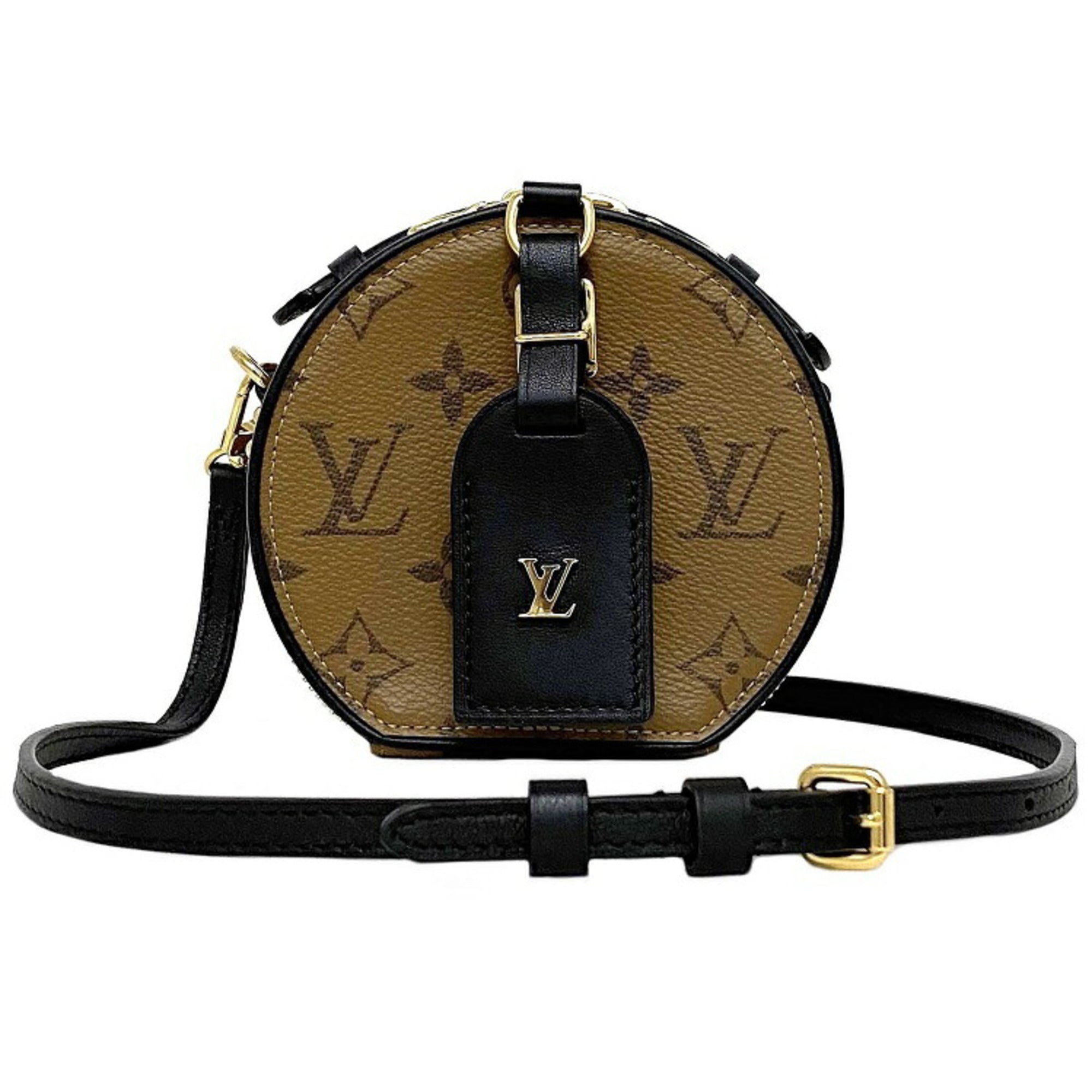 Louis Vuitton Monogram Canvas  Black Leather Victoire Bag  myGemma  Item  121790