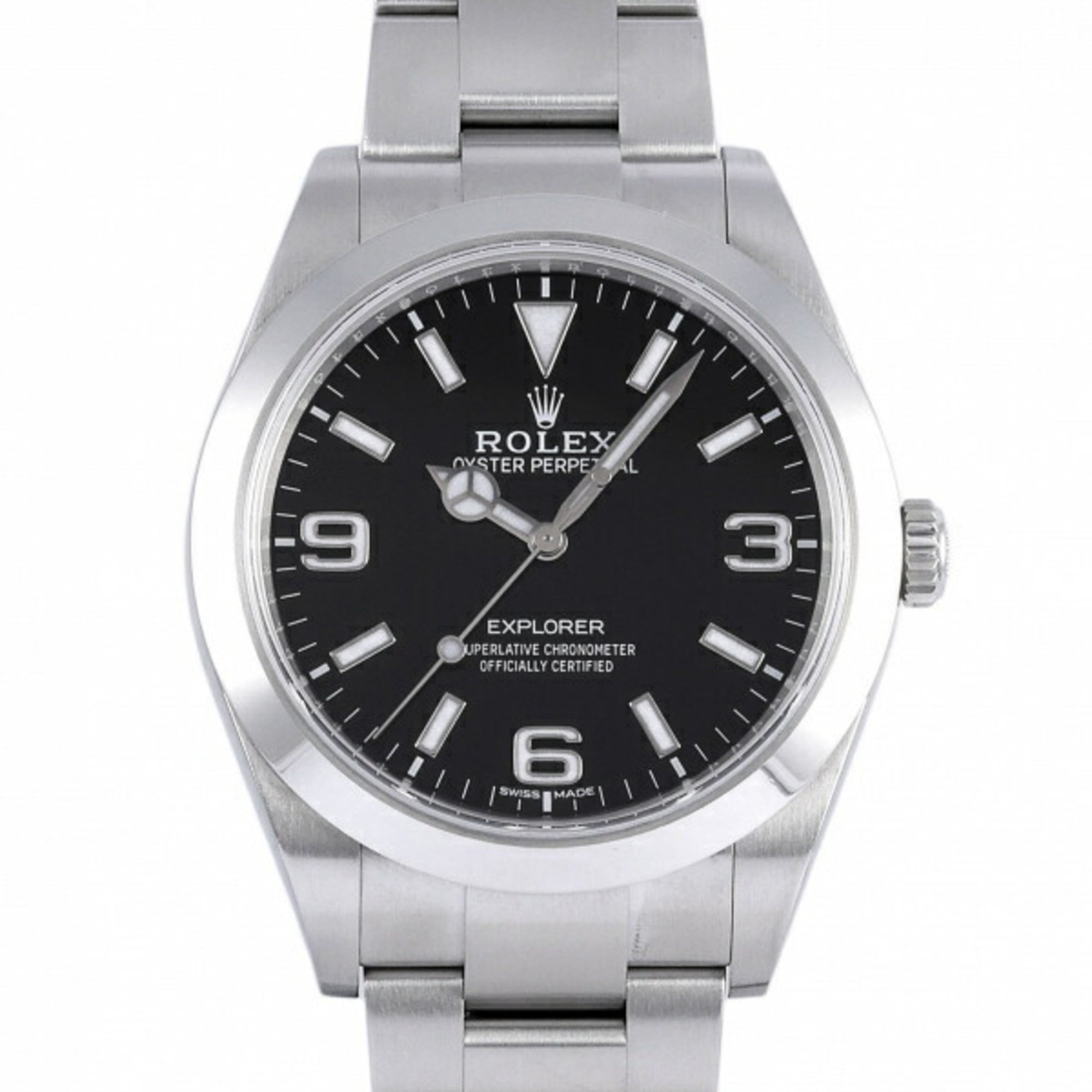 Image of ROLEX Explorer I 214270 black dial watch men