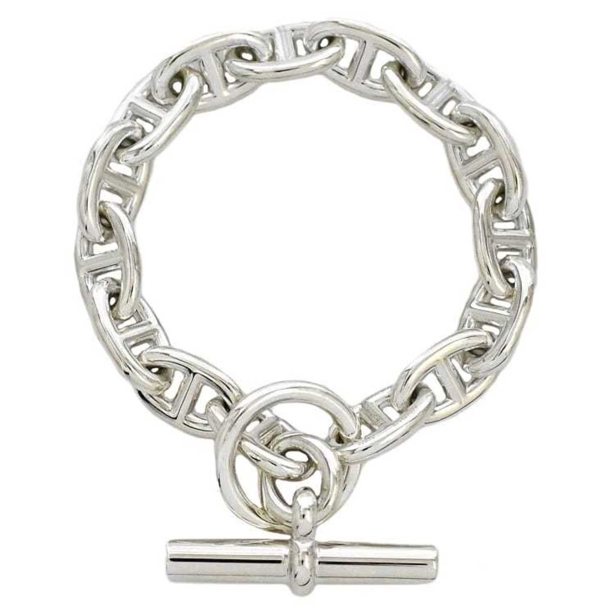 Image of HERMES Bracelet Chaine d'Ancle Silver 13 Pieces Ag 925  LINK Ladies