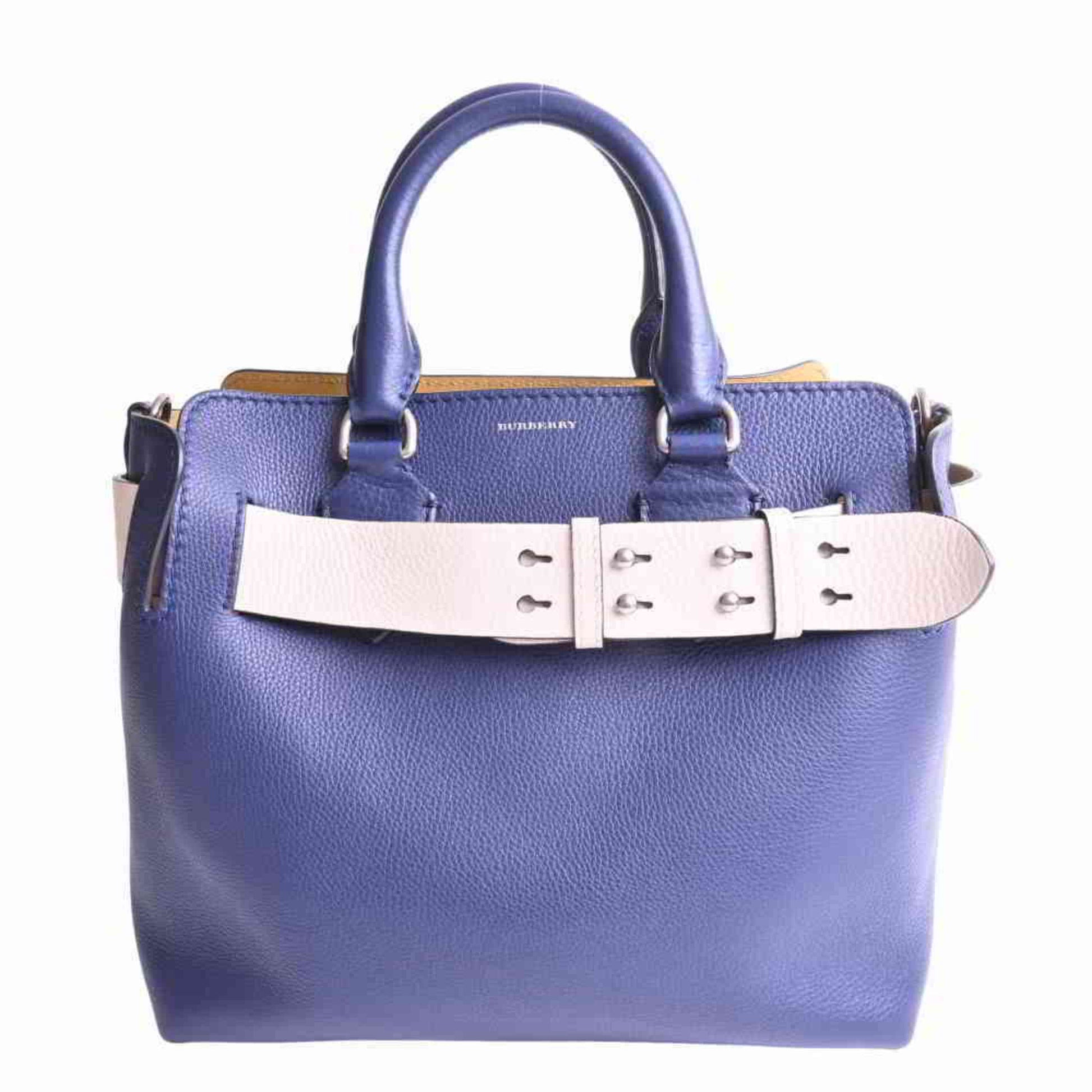 Burberry Leather Small Belt Bag Handbag Navy