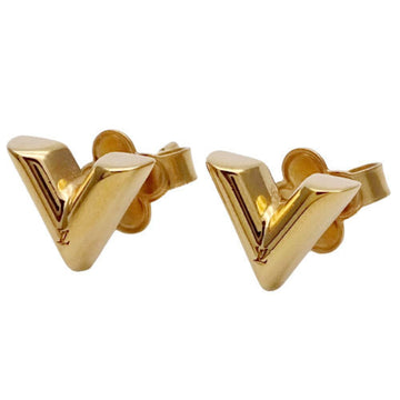 Super rare Louis Vuitton LOUIS VUITTON essential V single hoop earrings  MP1455 long pierced gold accessories