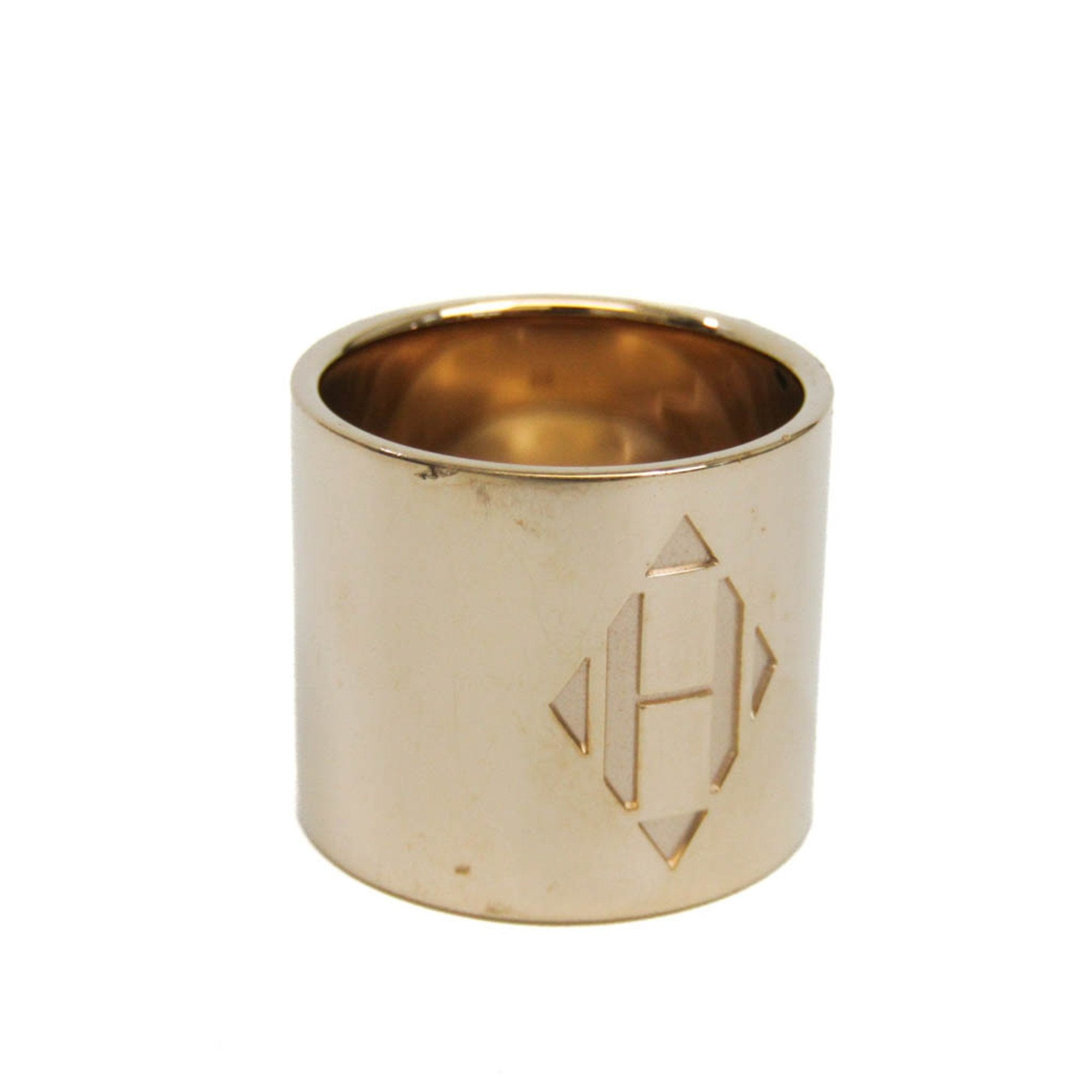 image of HERMES Metal Scarf Ring Champagne Gold H. Dearman