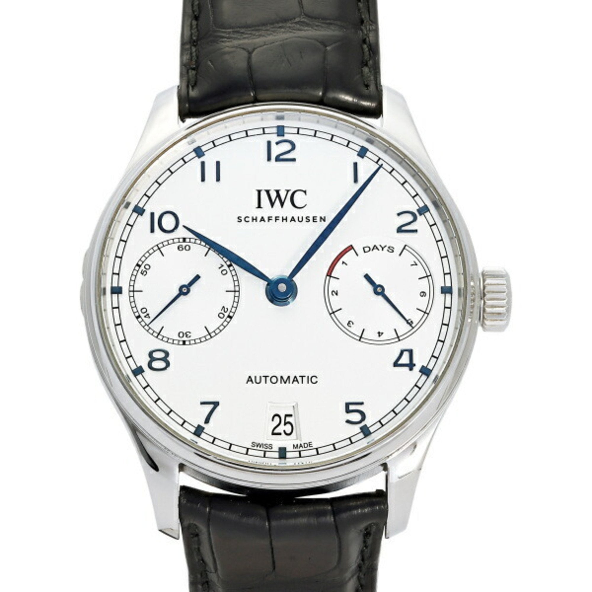 image of IWC Portugieser Automatic IW500705 Silver Dial Watch Men's