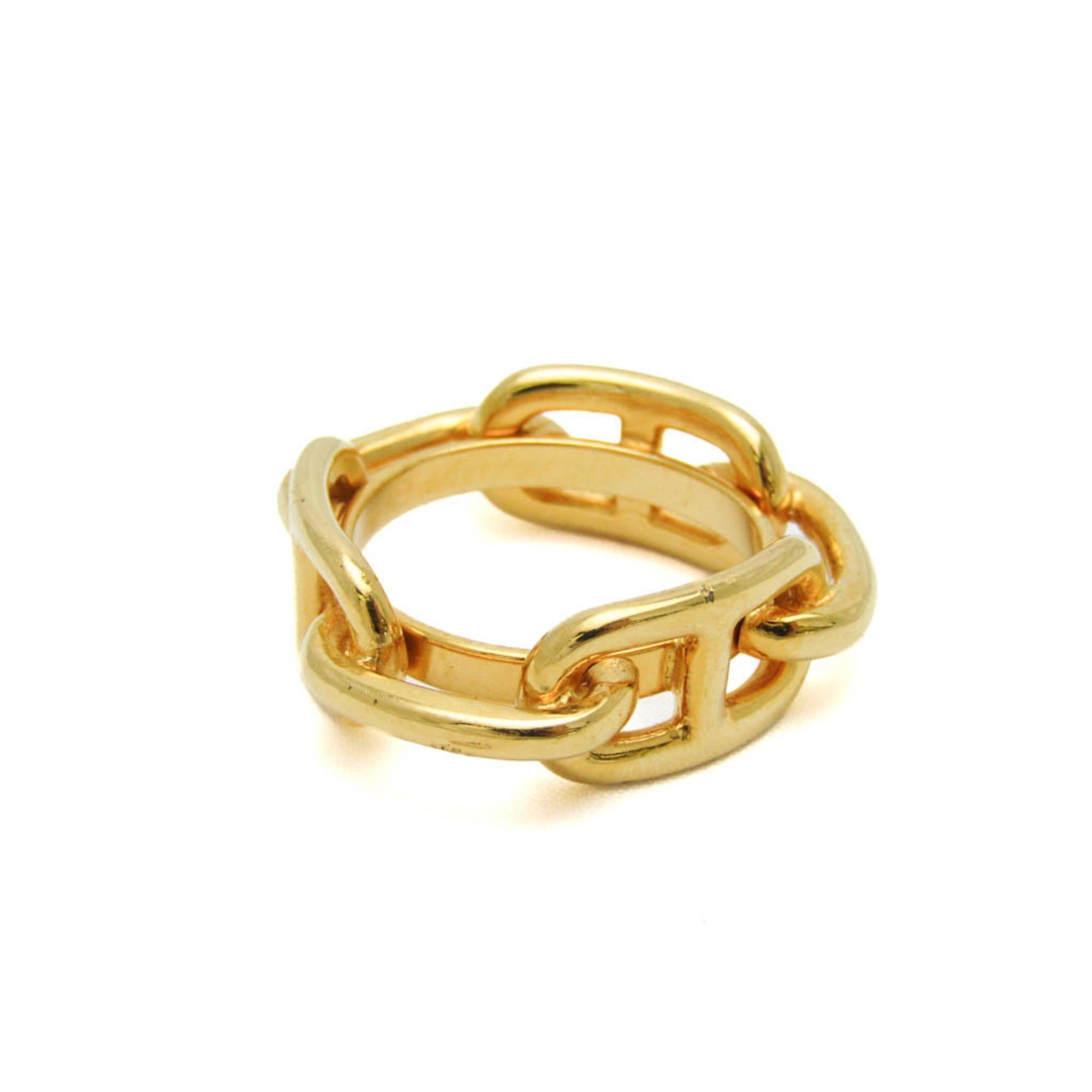 image of HERMES Metal Scarf Ring Gold Lugate Shane Dunkle