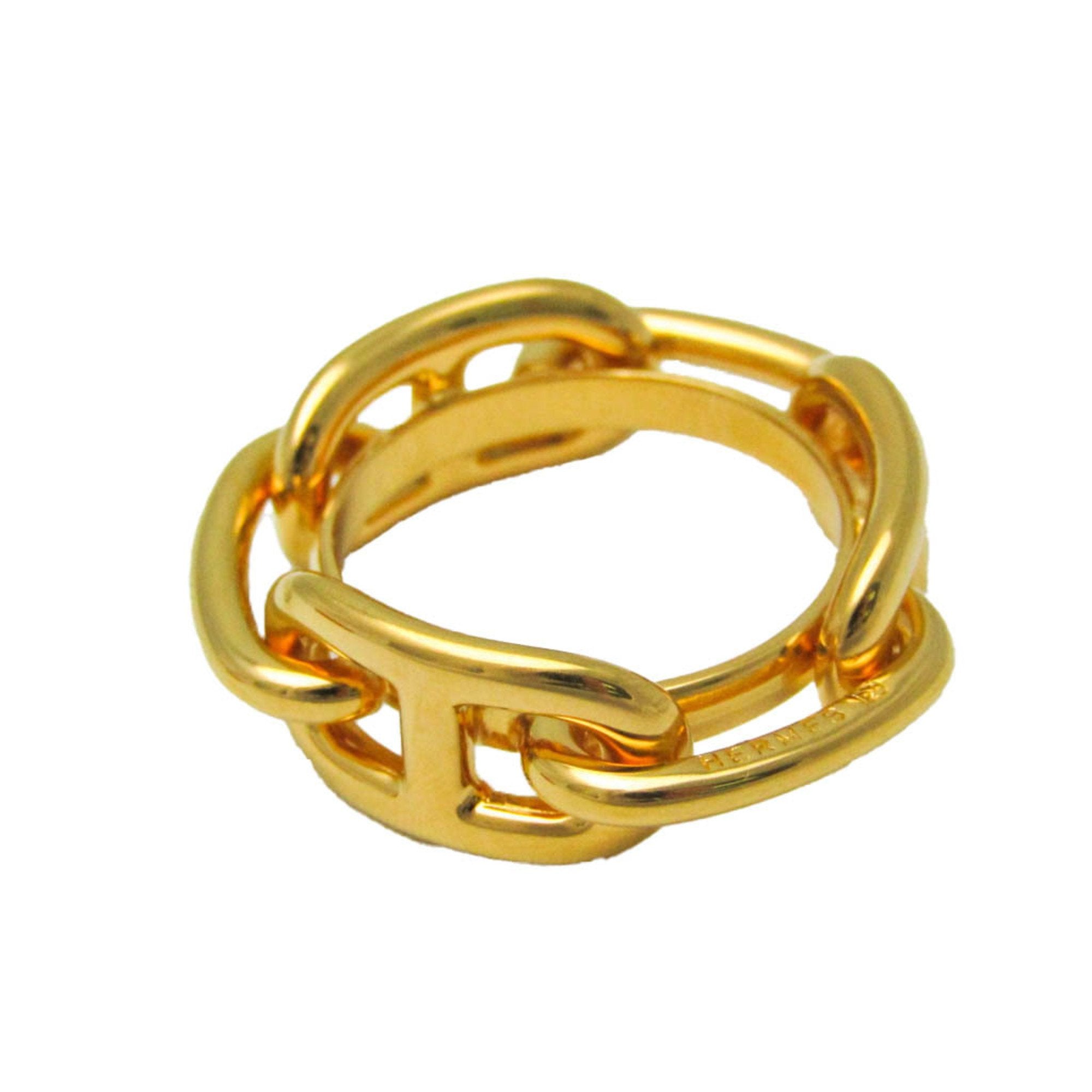 Image of HERMES Metal Scarf Ring Gold Lugate Shane Dunkle