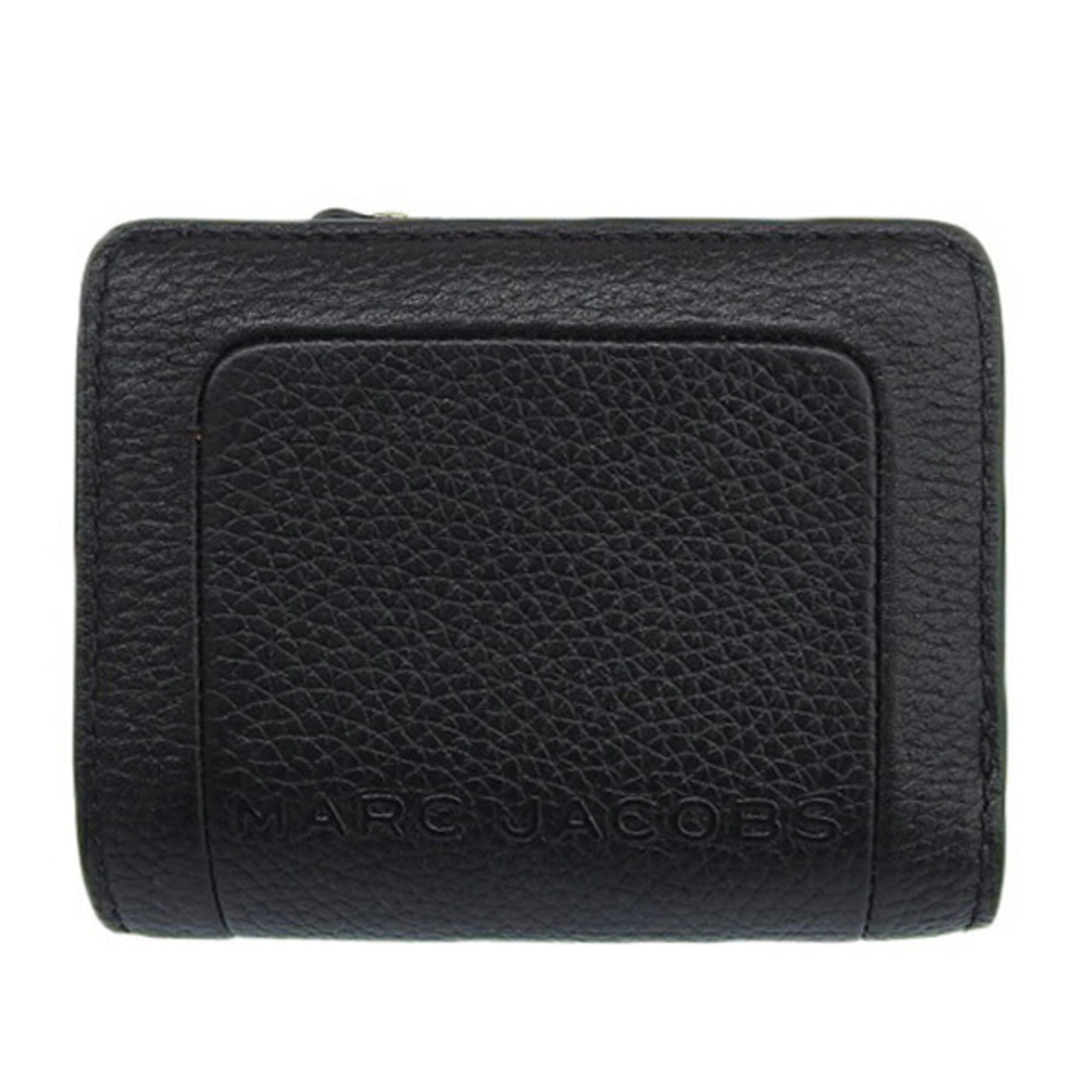 marc jacobs leather l-shaped bifold wallet m0015107 black ladies