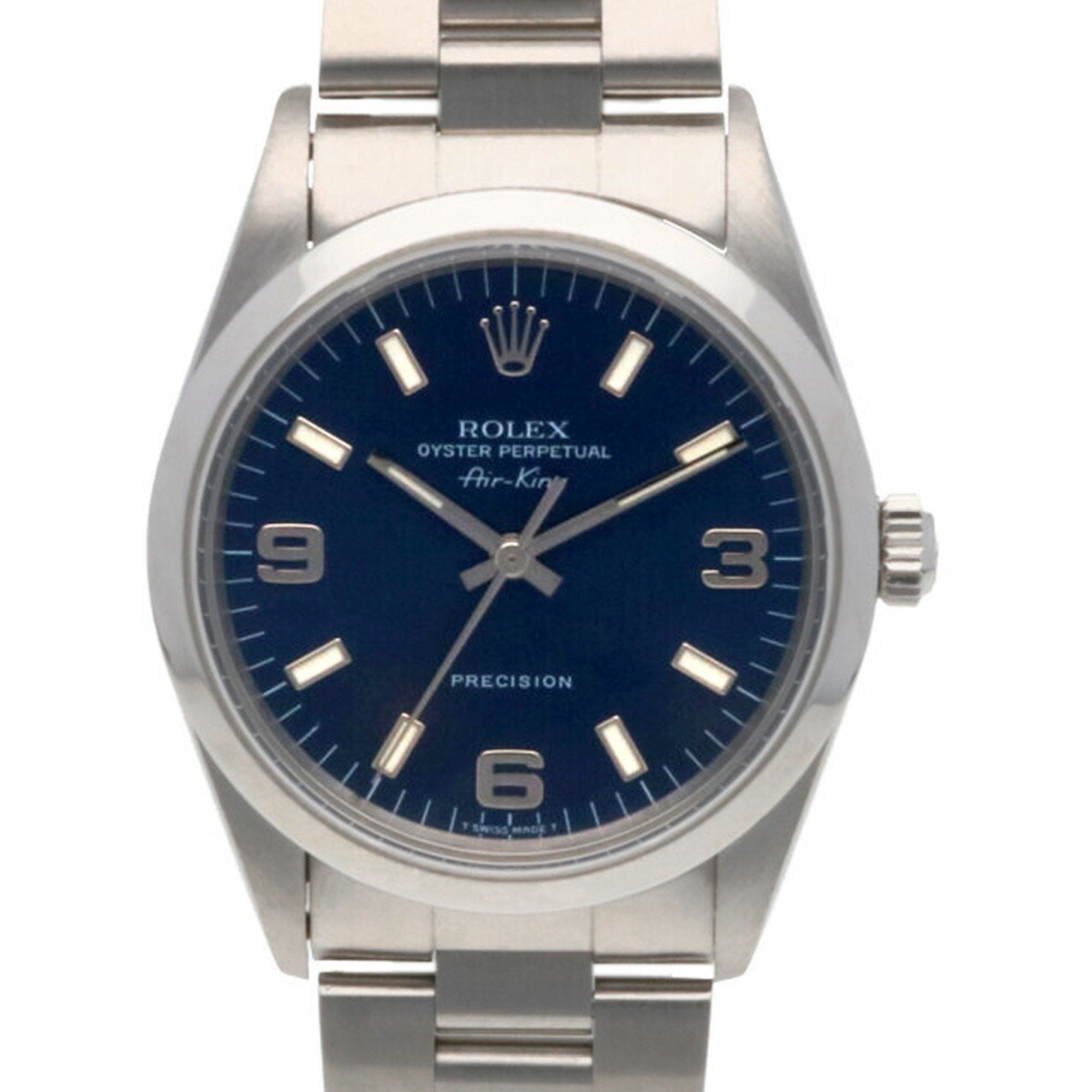 Image of Rolex Air King Oyster Perpetual Watch SS 14000 Men's, Blue