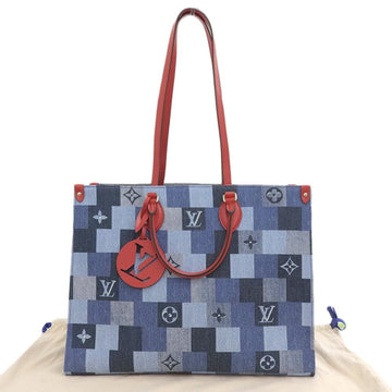 Louis Vuitton Backpack Monogram Denim Sack Ad PM Blue Canvas Ladies M95057