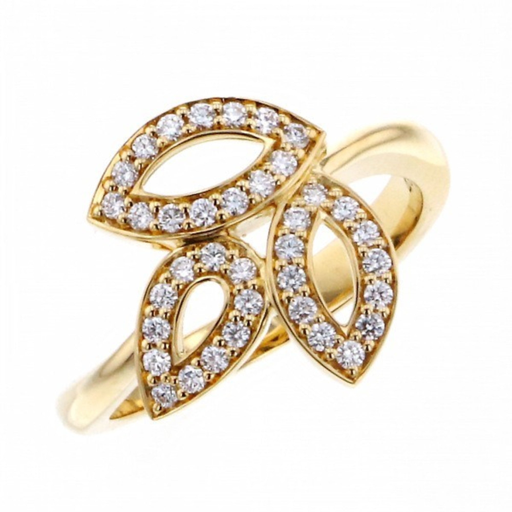 Image of HARRY WINSTON Lily Cluster Mini Ring K18YG Yellow Gold