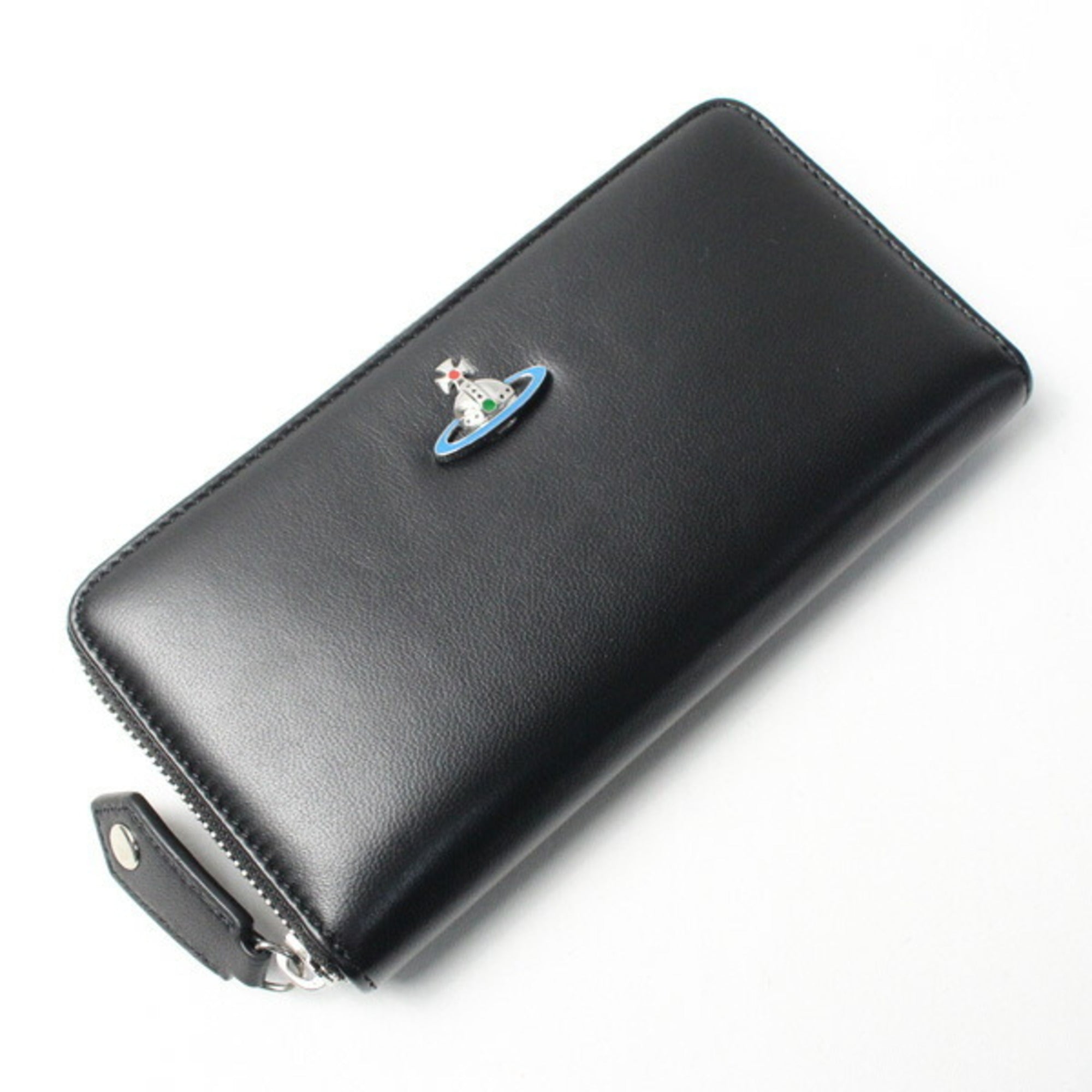 Round Zipper Long Wallet 51050023 Black