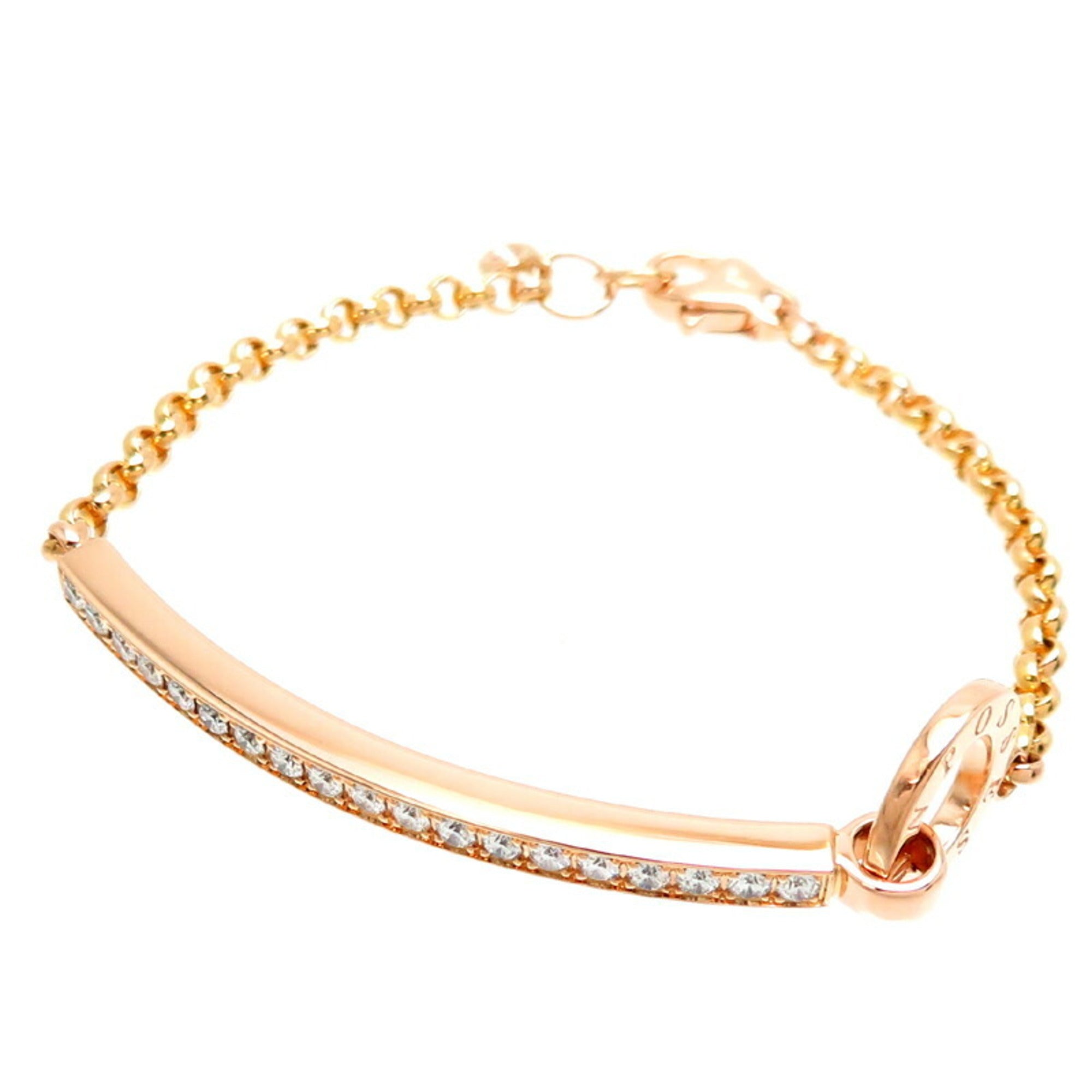 piaget possession diamond women's bracelet g36p6818 750 pink gold