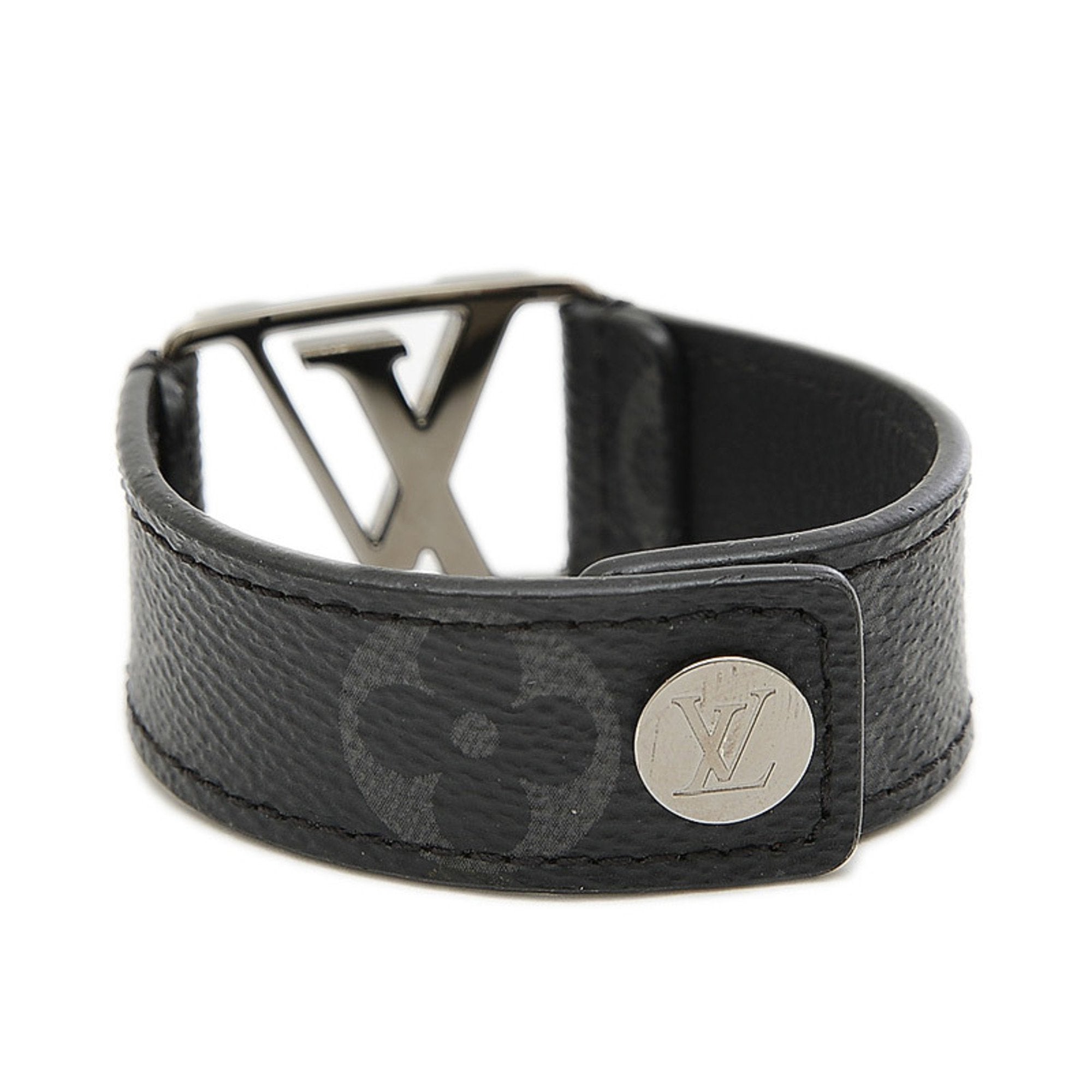 Louis Vuitton Monogram Eclipse Bracelet Monogram Eclipse Hockenheim Bracelet  M6295D