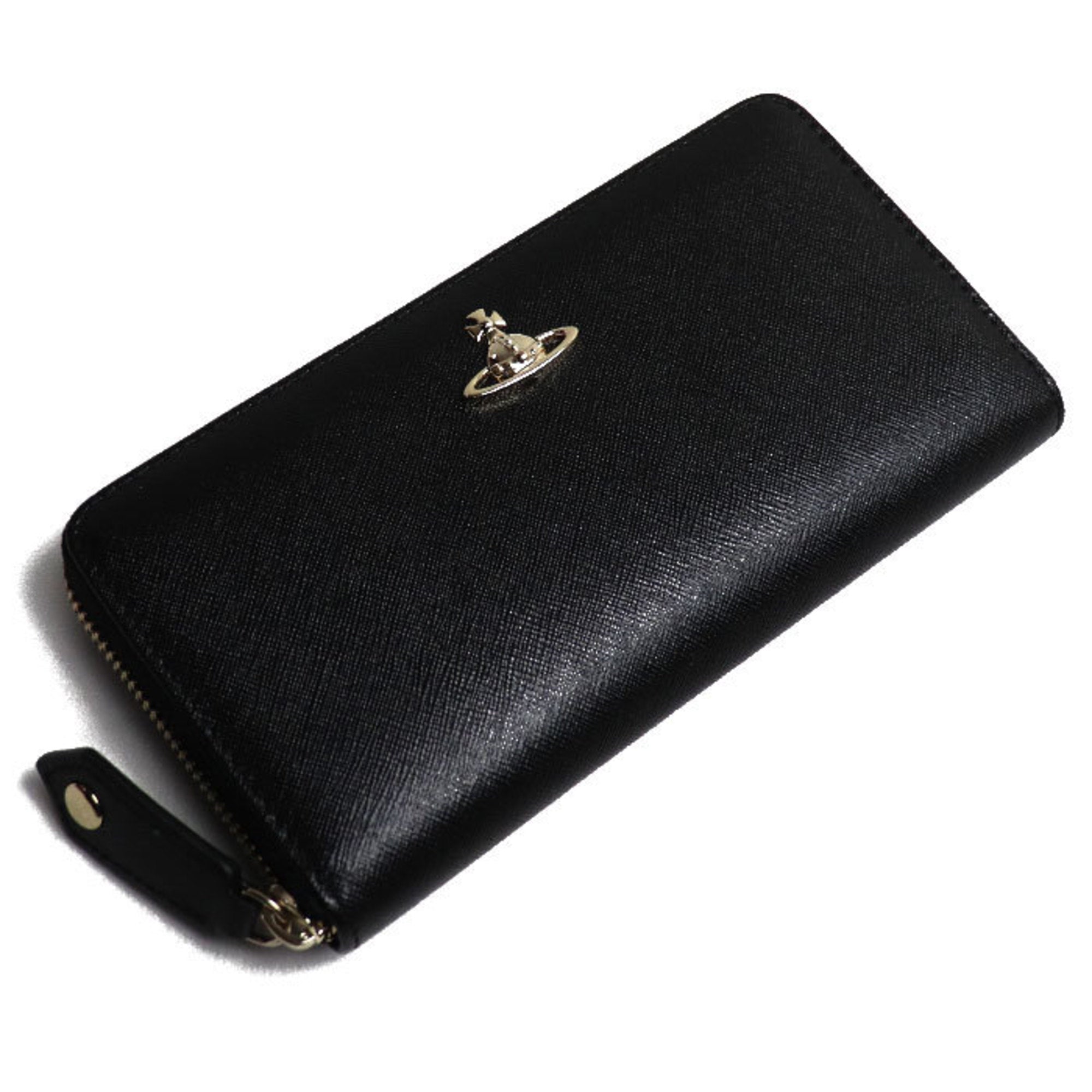Classic Long Wallet Round Zipper Black 51050023 Women's
