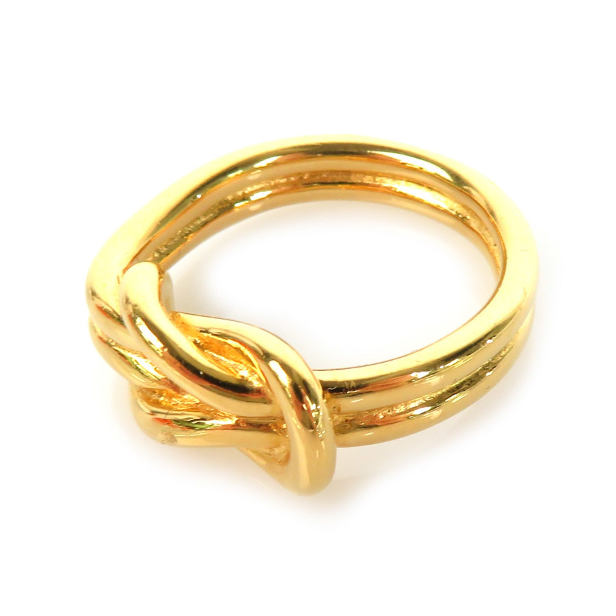 image of HERMES scarf ring metal gold ladies