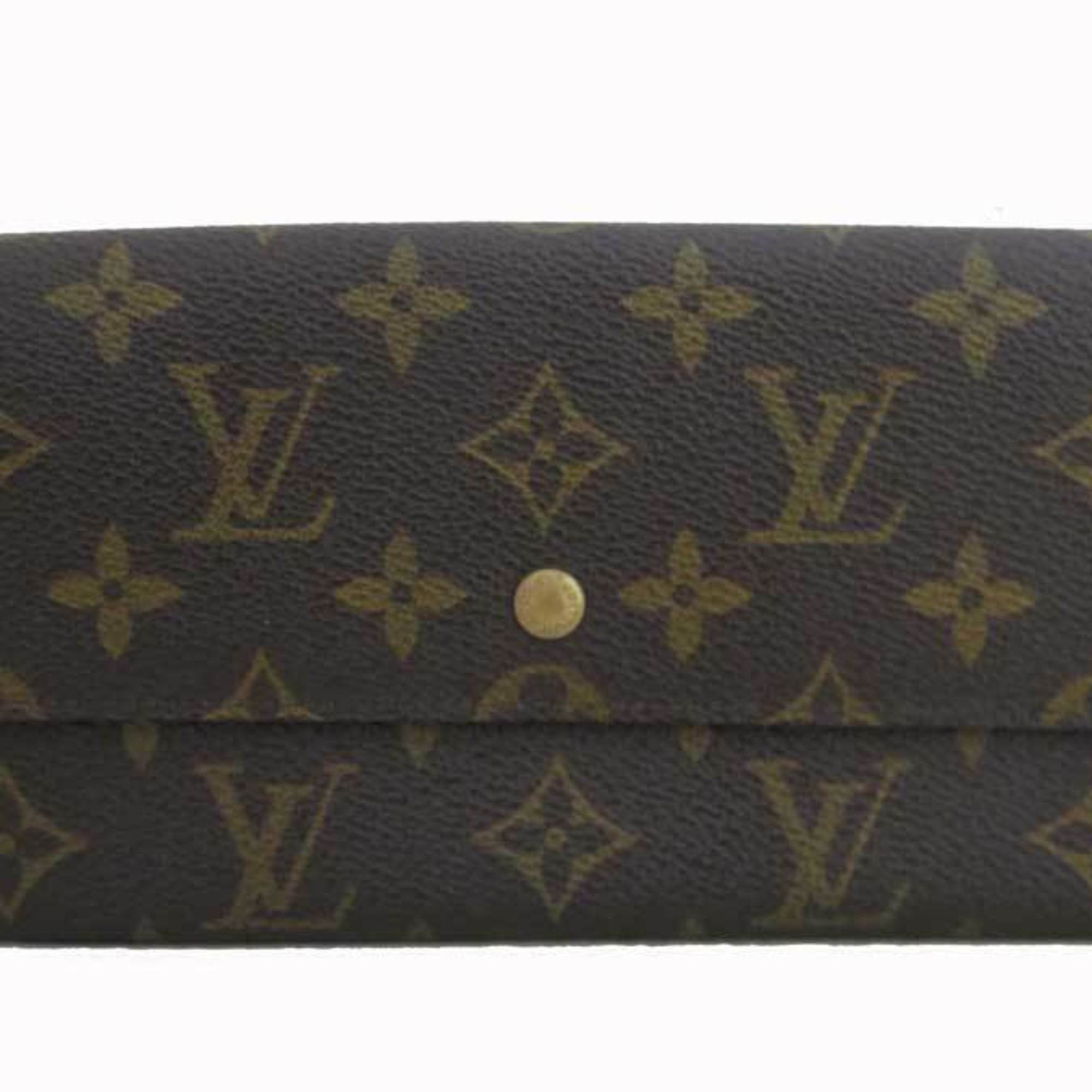 Louis Vuitton Wallet Monogram Portofeuil Sarah Brown Canvas Long Women's  Men's M61734, Brown Rewards - Monetha