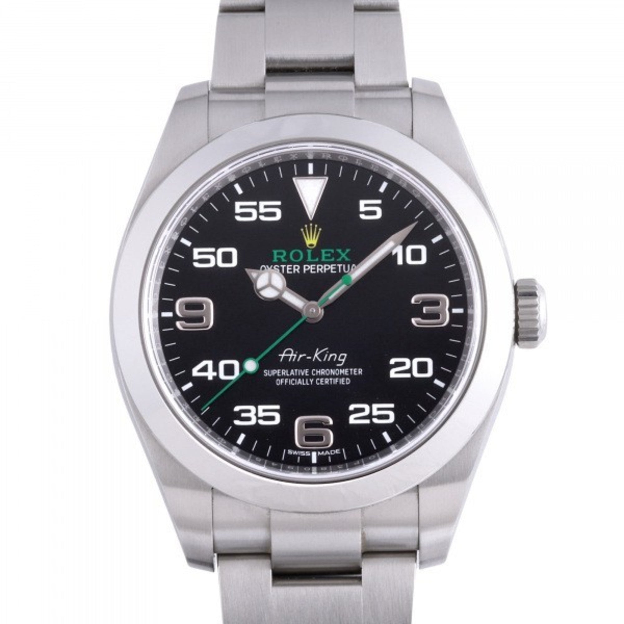 Image of ROLEX Air King 116900 black dial watch men