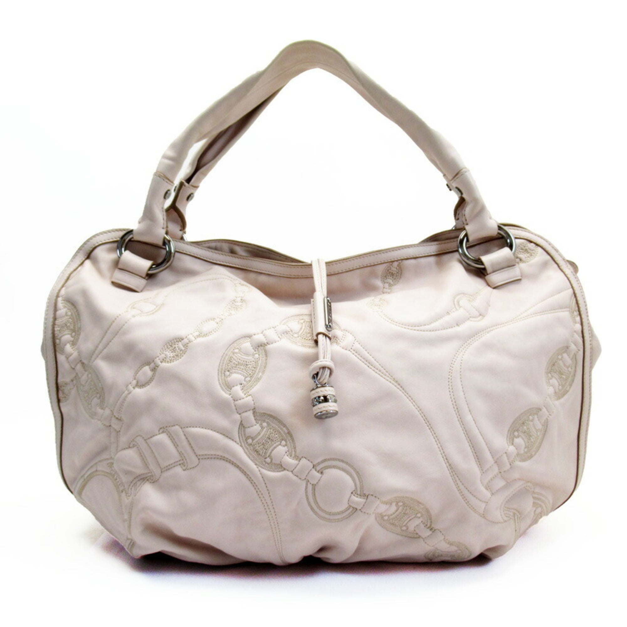 Image of Celine Handbag Macadam Pink Beige Leather