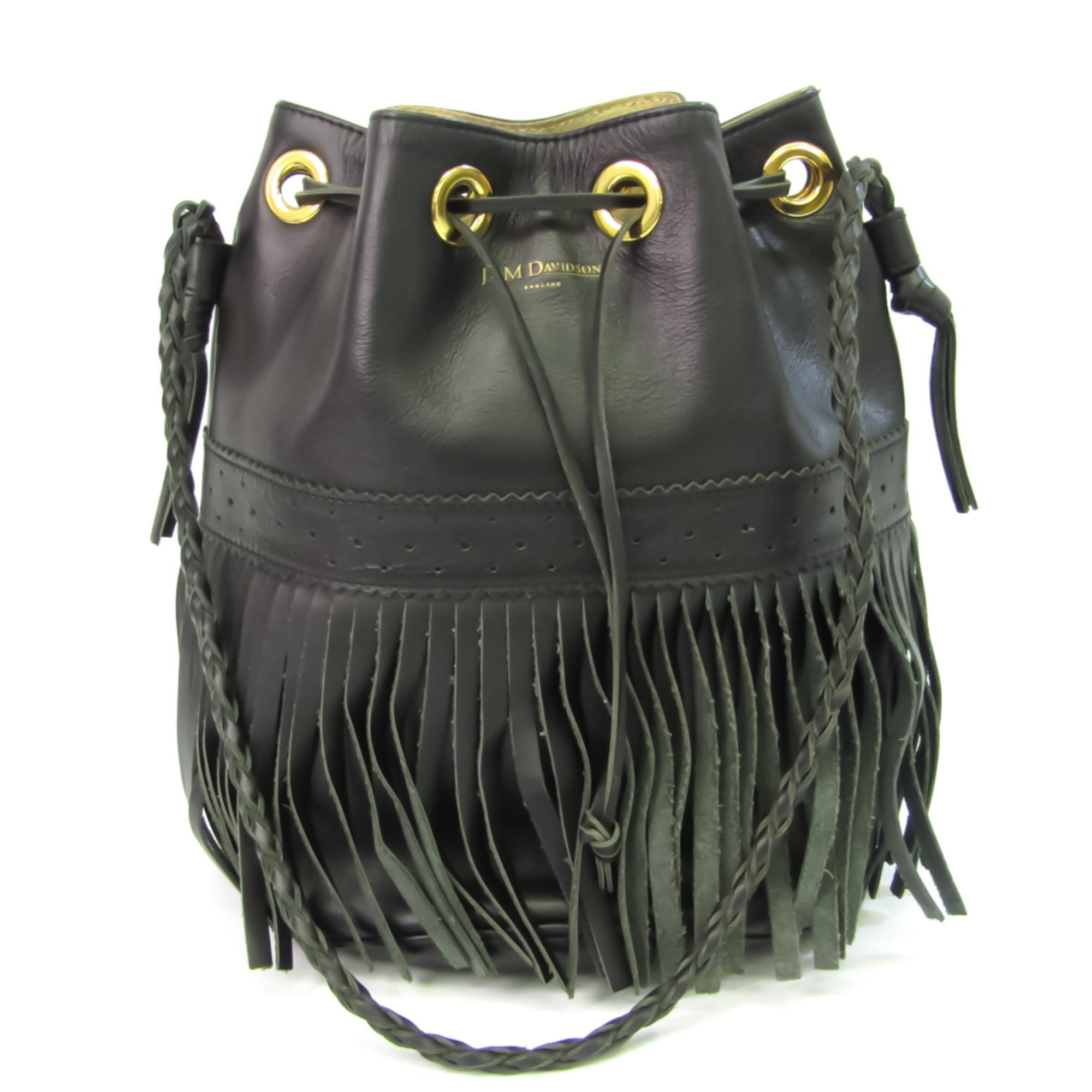 j&m davidson carnival l women's leather shoulder bag black