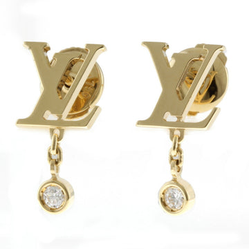 Louis Vuitton classic V earrings gold