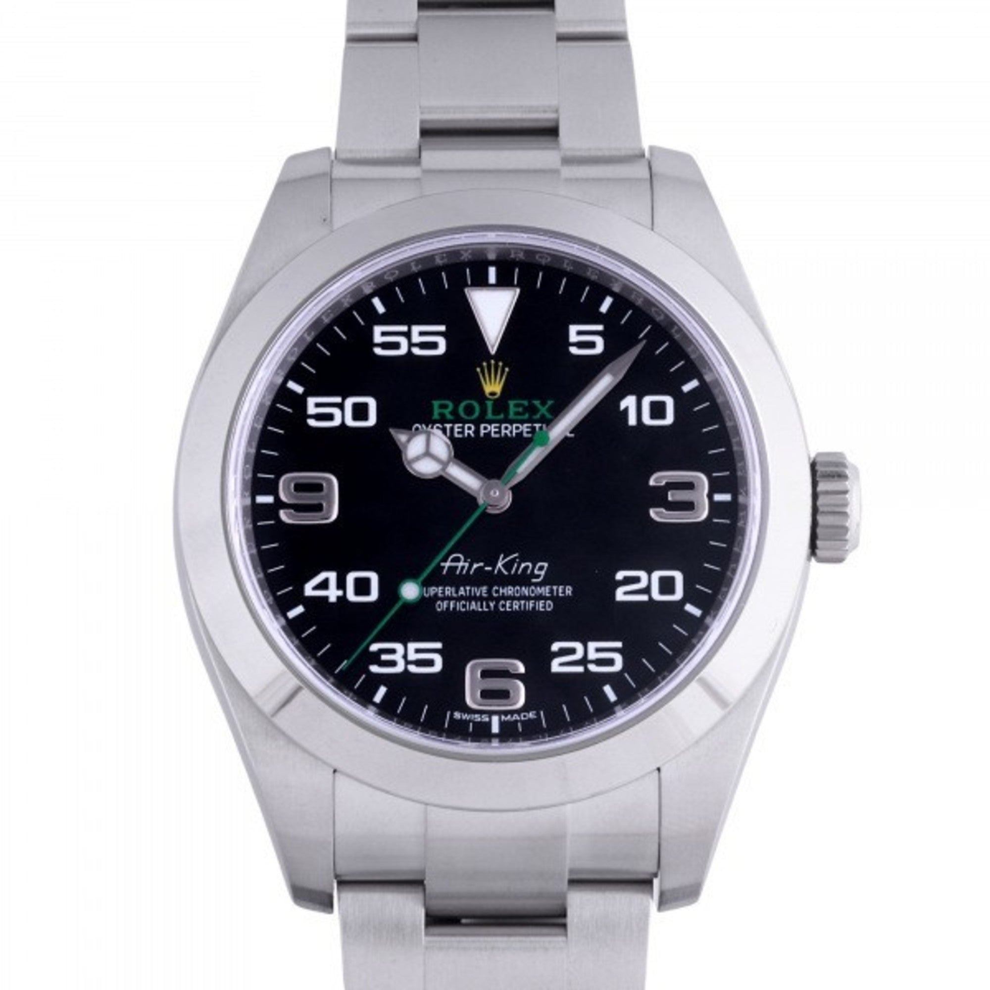 image of ROLEX Air King 116900 black dial watch men