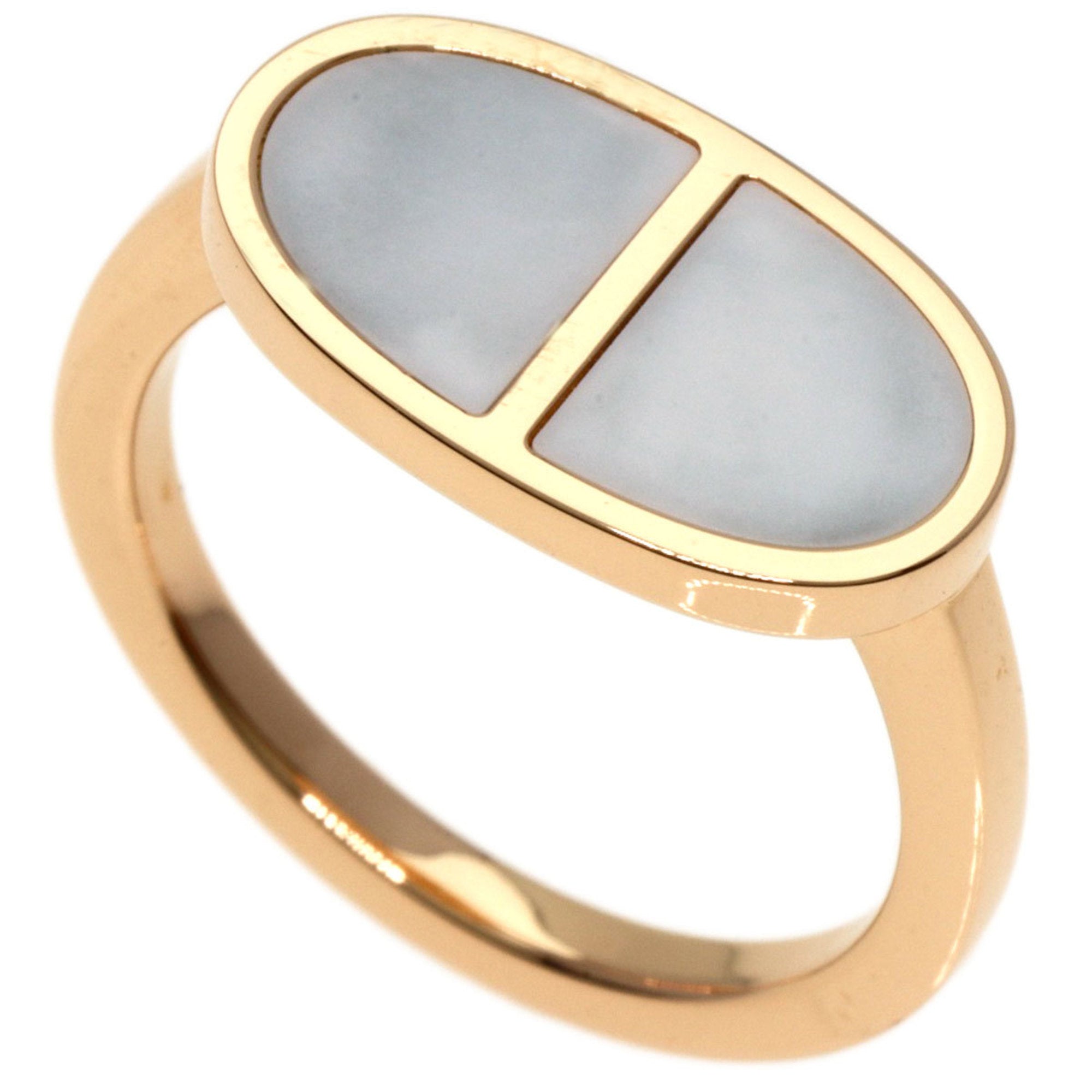 image of HERMES Shane D'ancle Verso #52 Ring K18 Pink Gold Women's