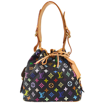 LOUIS VUITTON Louis Vuitton Petit Noe M44107 Epi Leather Red Gold Hardware  Drawstring Shoulder Bag Women's