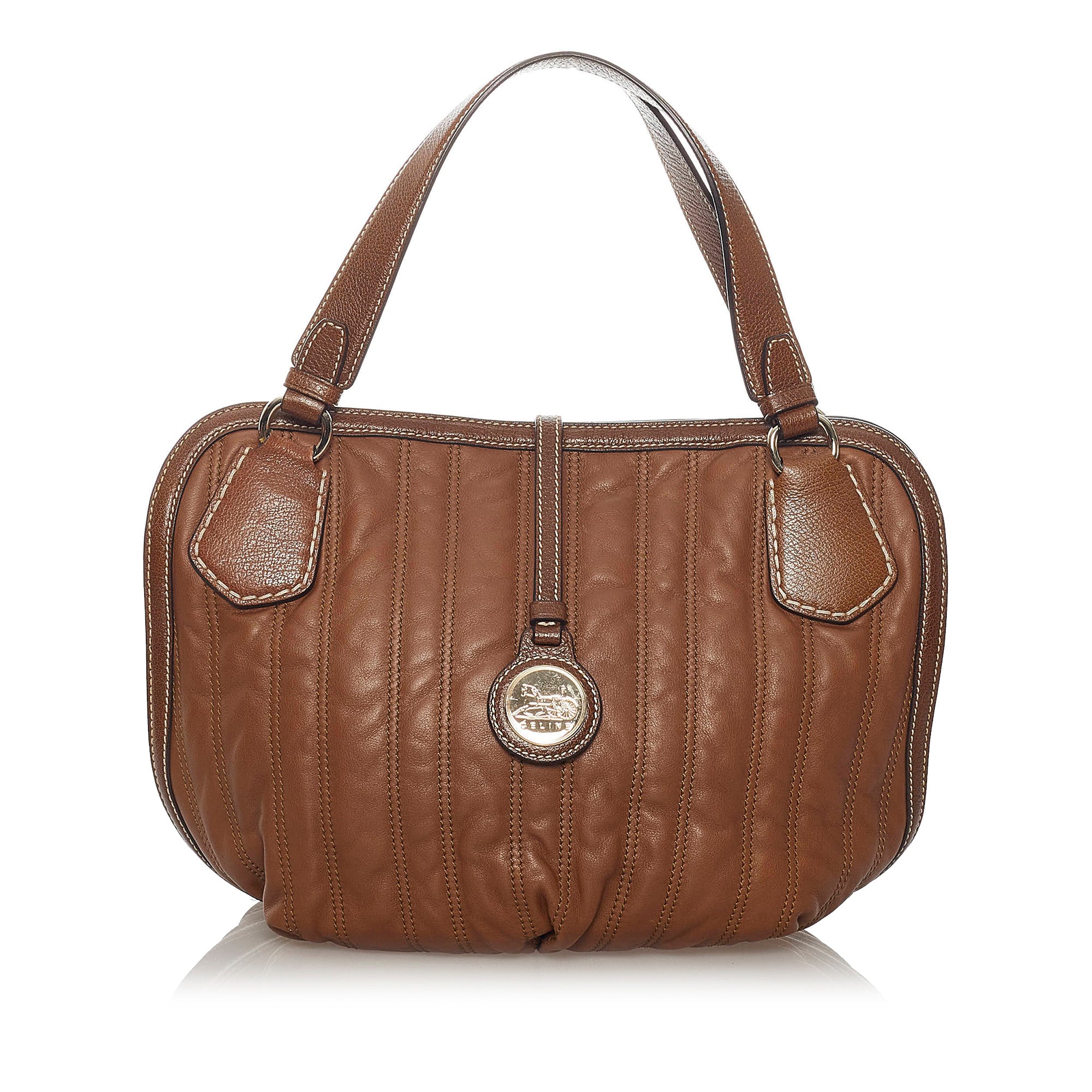 Image of Celine Leather Handbag