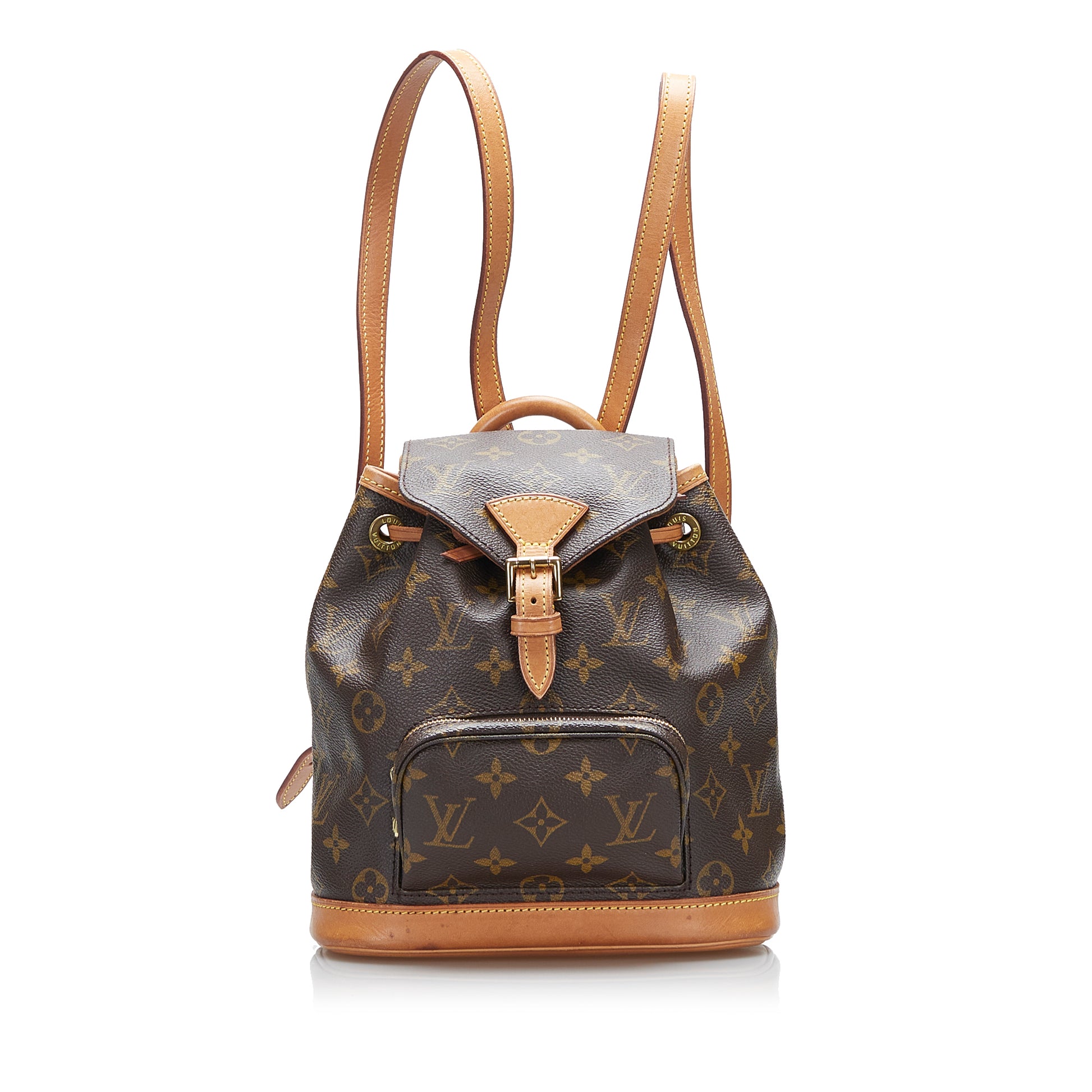 Louis Vuitton Montsouris Mm Backpack 56% off retail  Brown leather backpack,  Louis vuitton, Leather backpack