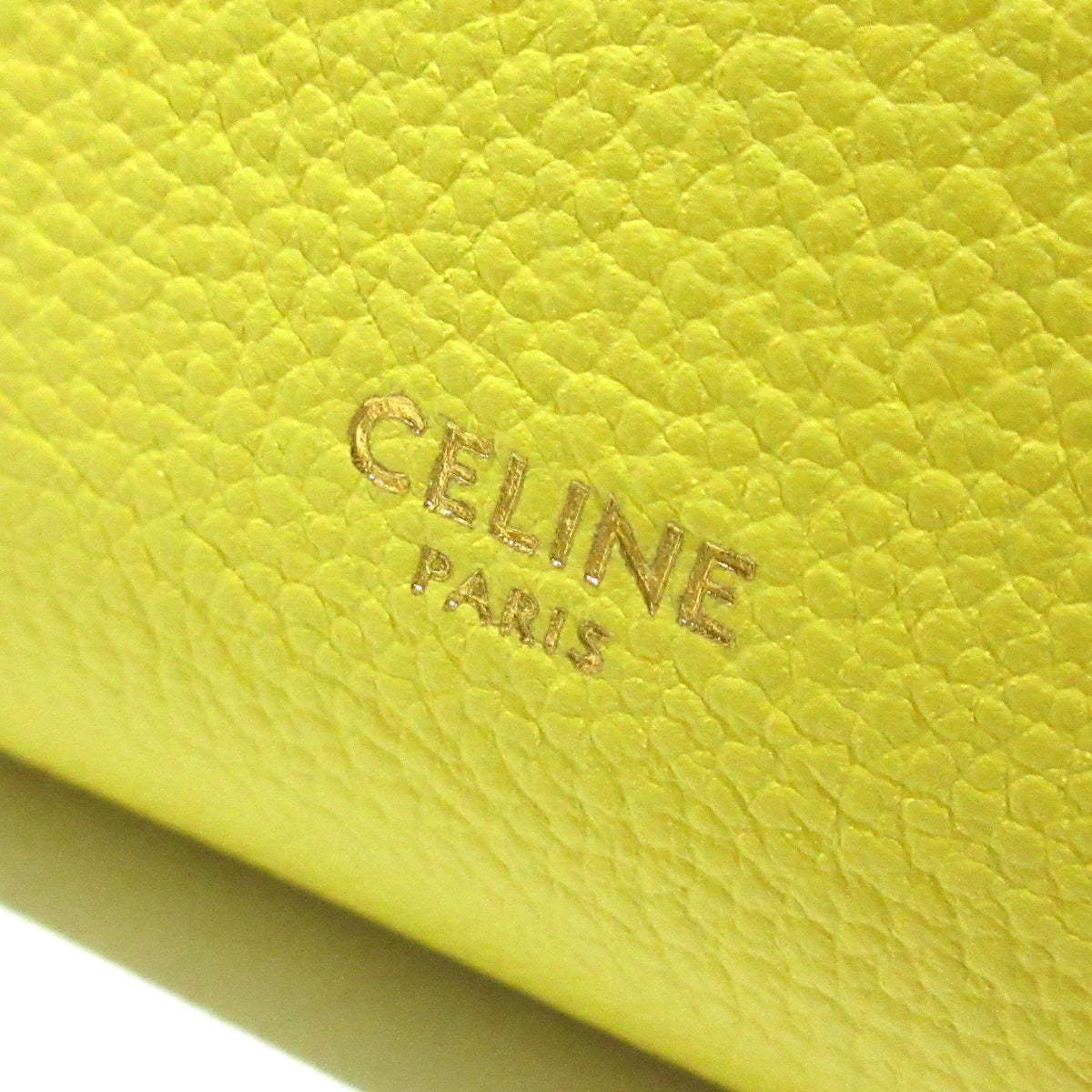 Authenticated Used Celine shoulder bag clutch 2way CELINE 171953 Yellow  with yellow strap 