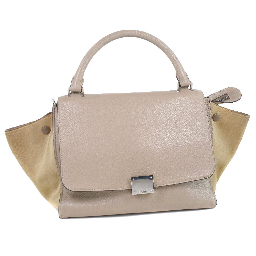 Image of Celine Trapeze Handbag, Bicolor