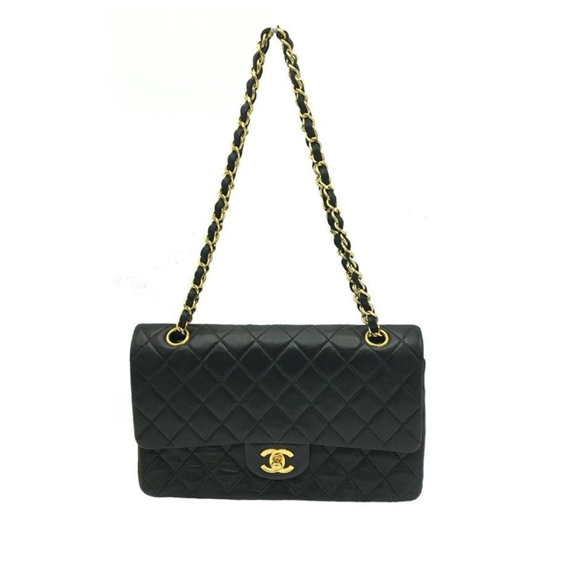 Chanel Medium Classic Lambskin Double Flap Crossbody Bag