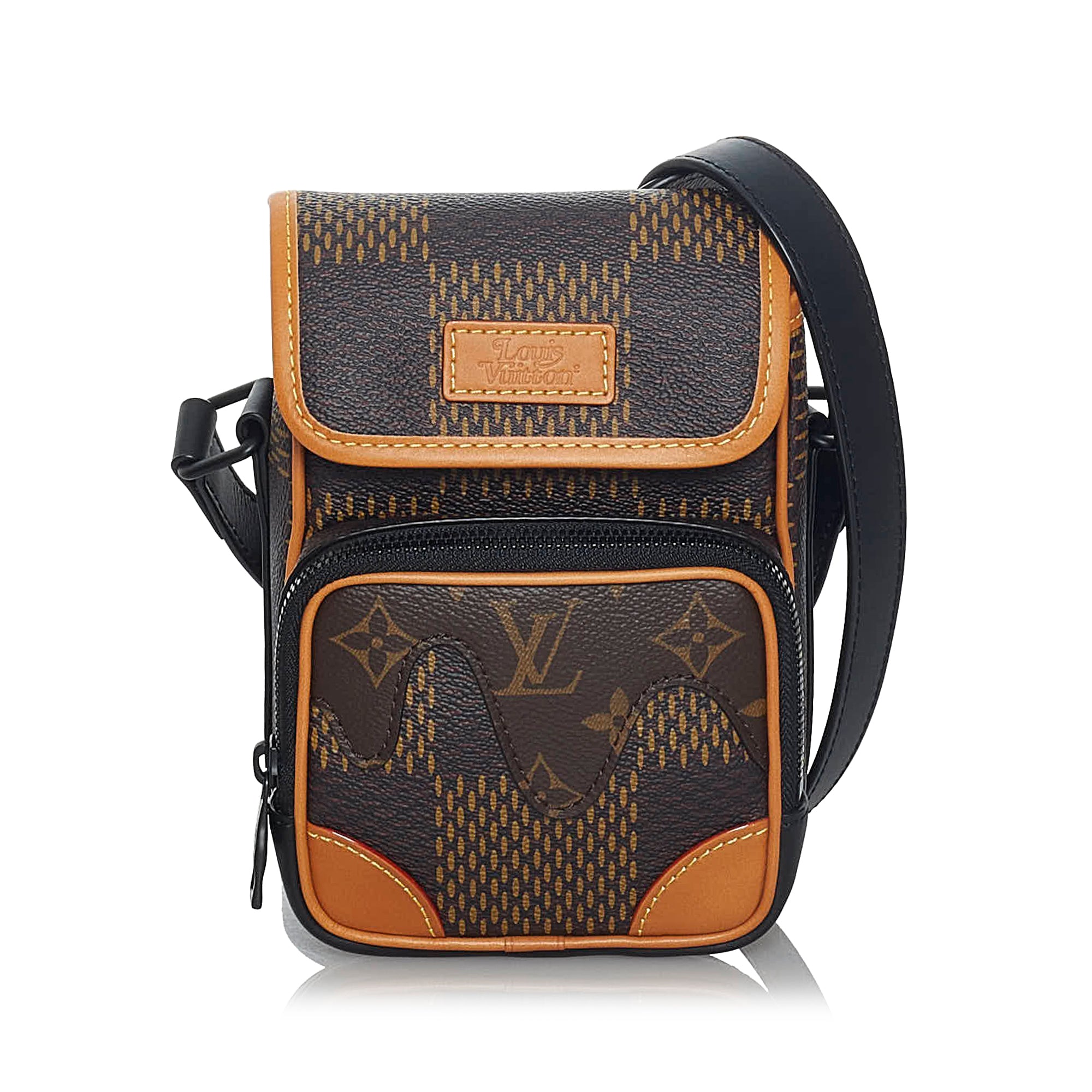 Louis Vuitton Nigo Nil Messenger Brown Giant Wave Monogram Damier Ebene  Drip Bag  eBay