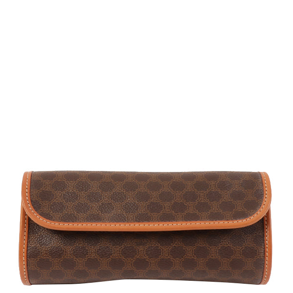 image of CELINE Macadam Pattern Pouch Brown