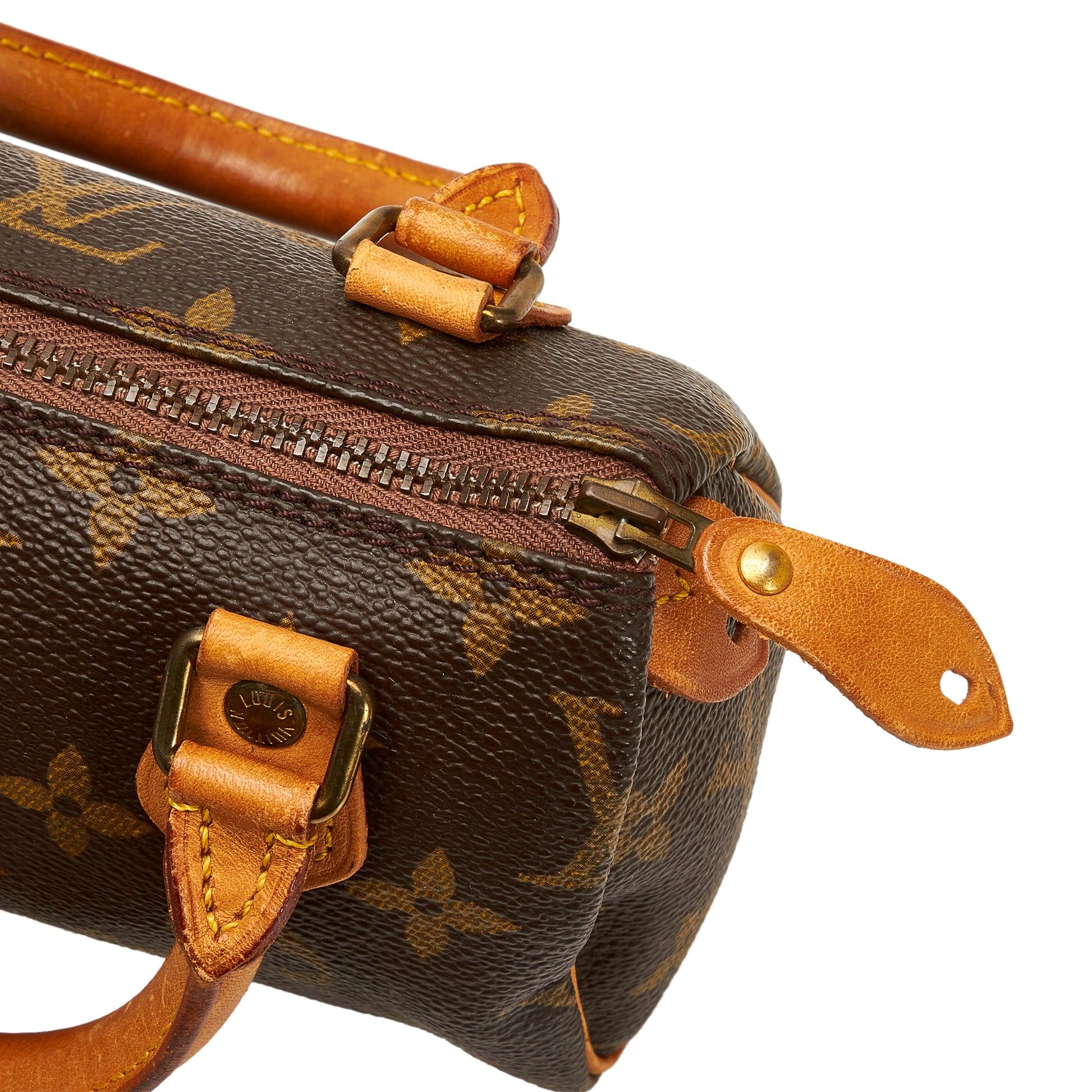 RvceShops Revival, Brown Louis Vuitton Monogram Mini Speedy Handbag