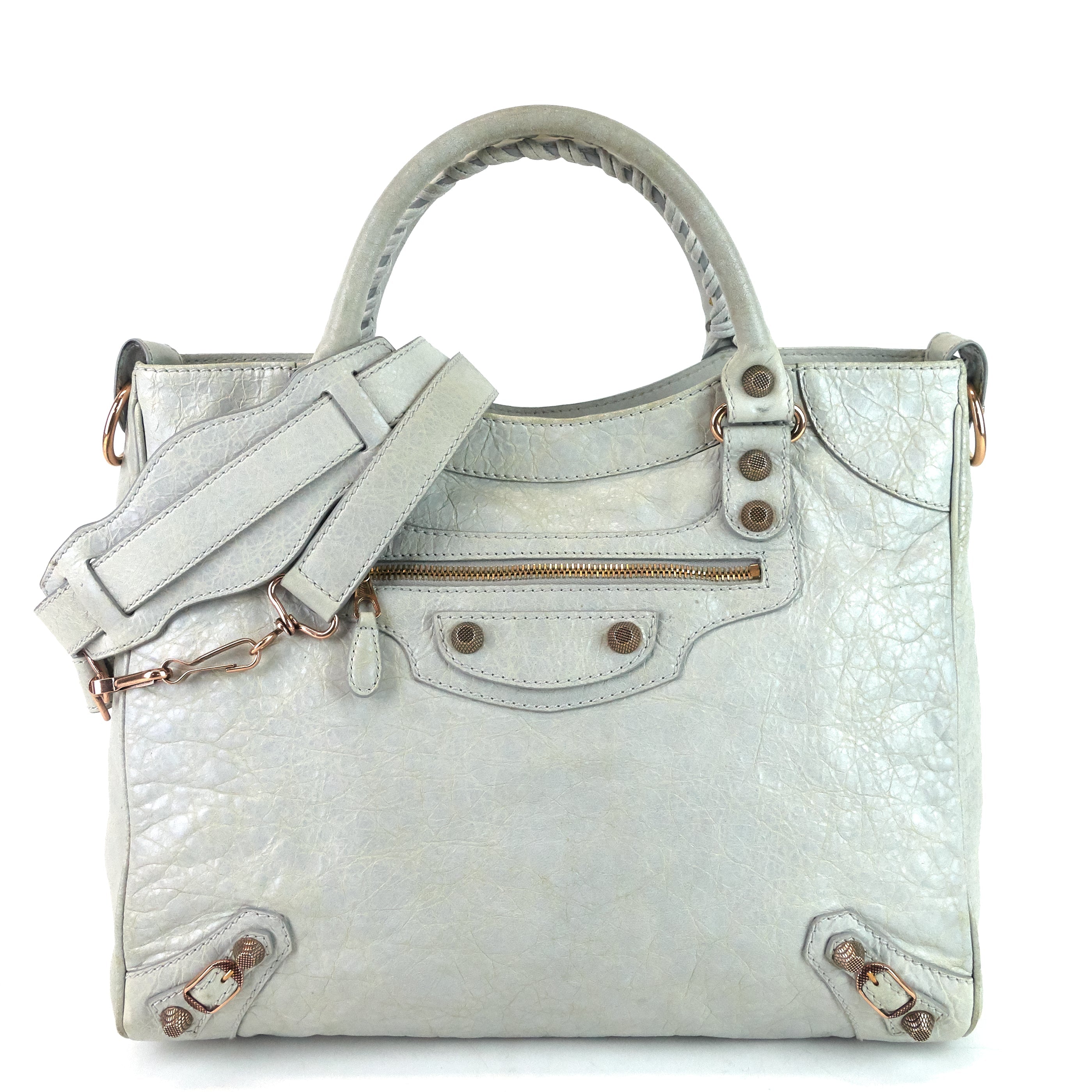 image of BALENCIAGA Velo Giant Studs Leather Handbag