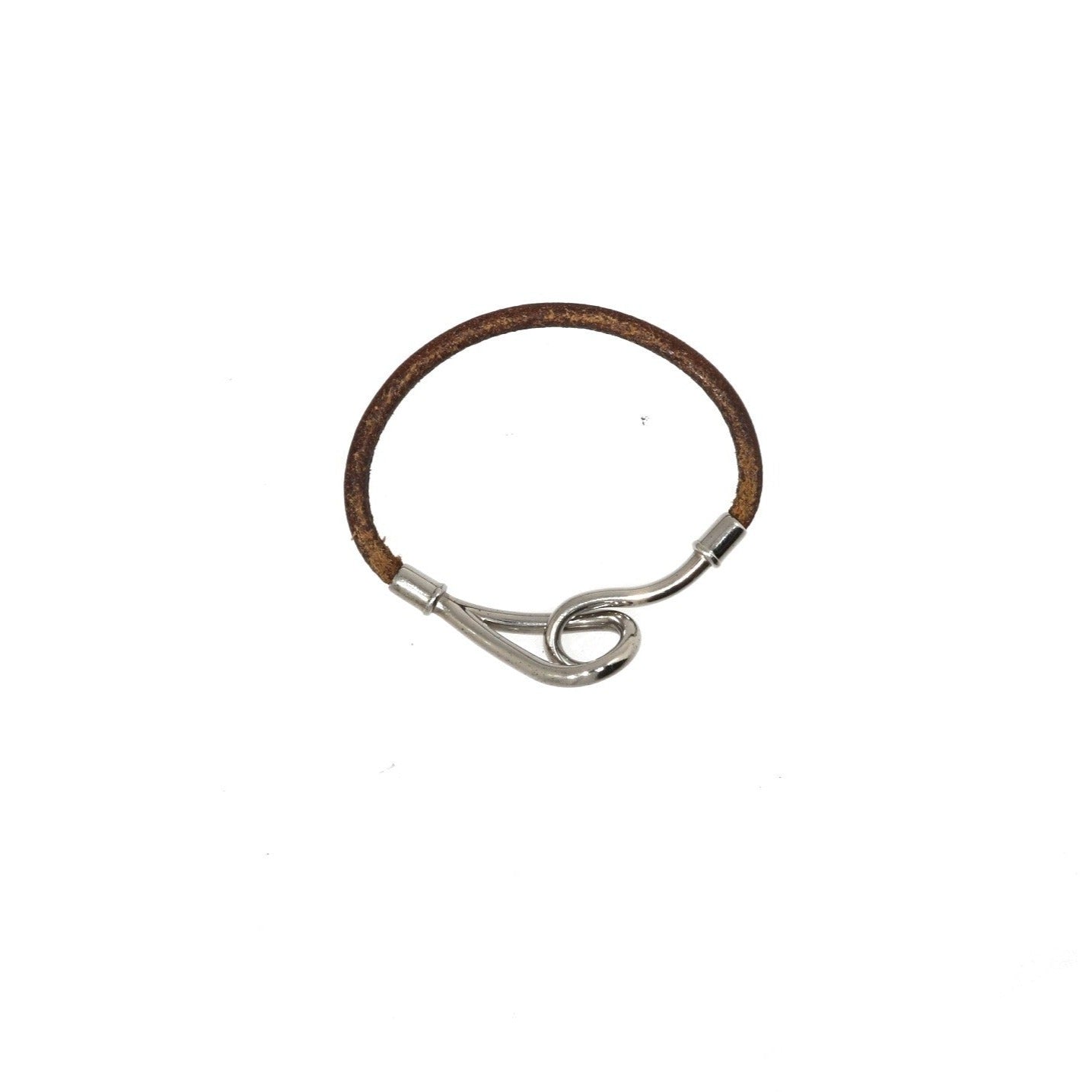 image of HERMES Jumbo Bracelet in Brown Leather