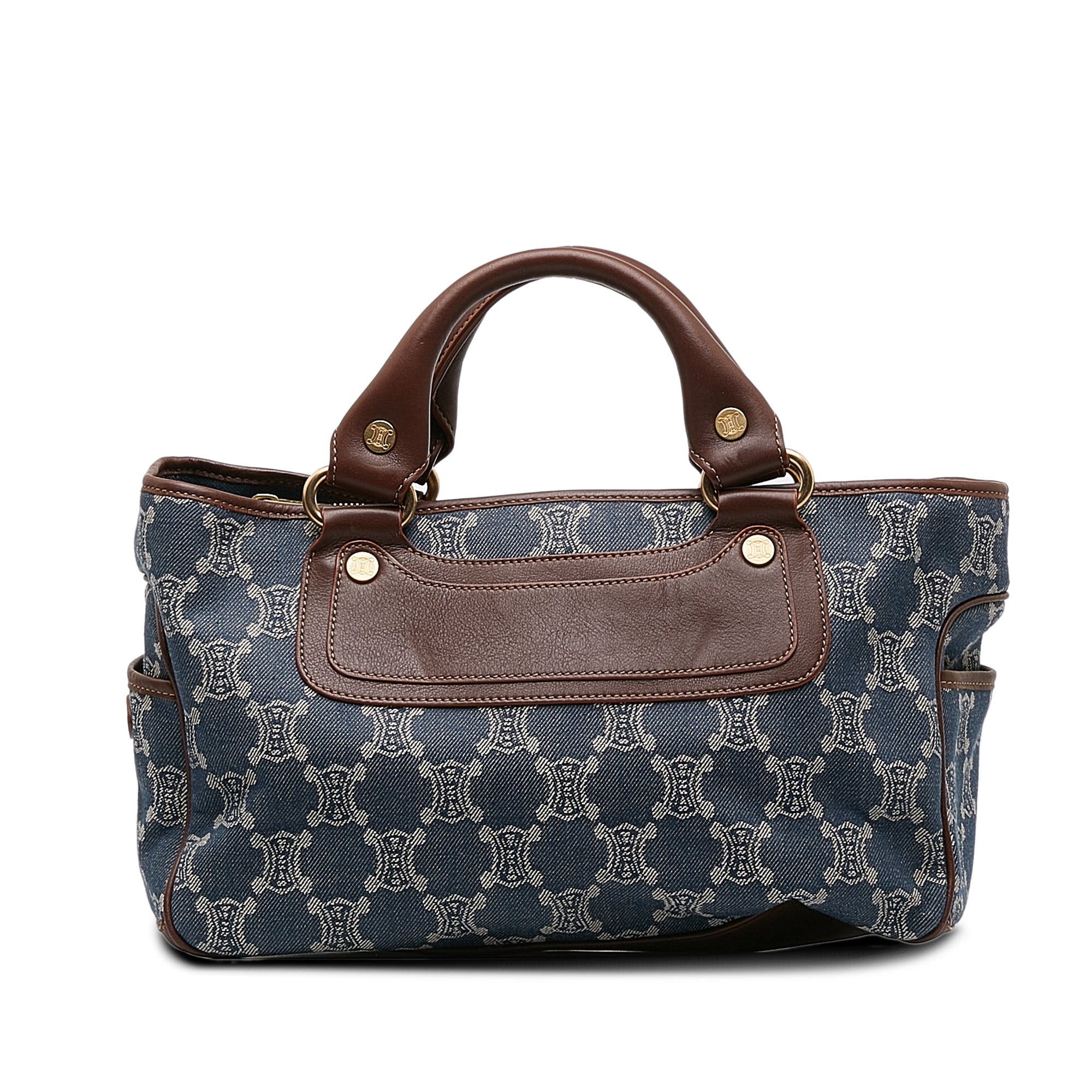 image of CELINE Denim Macadam Boogie Handbag