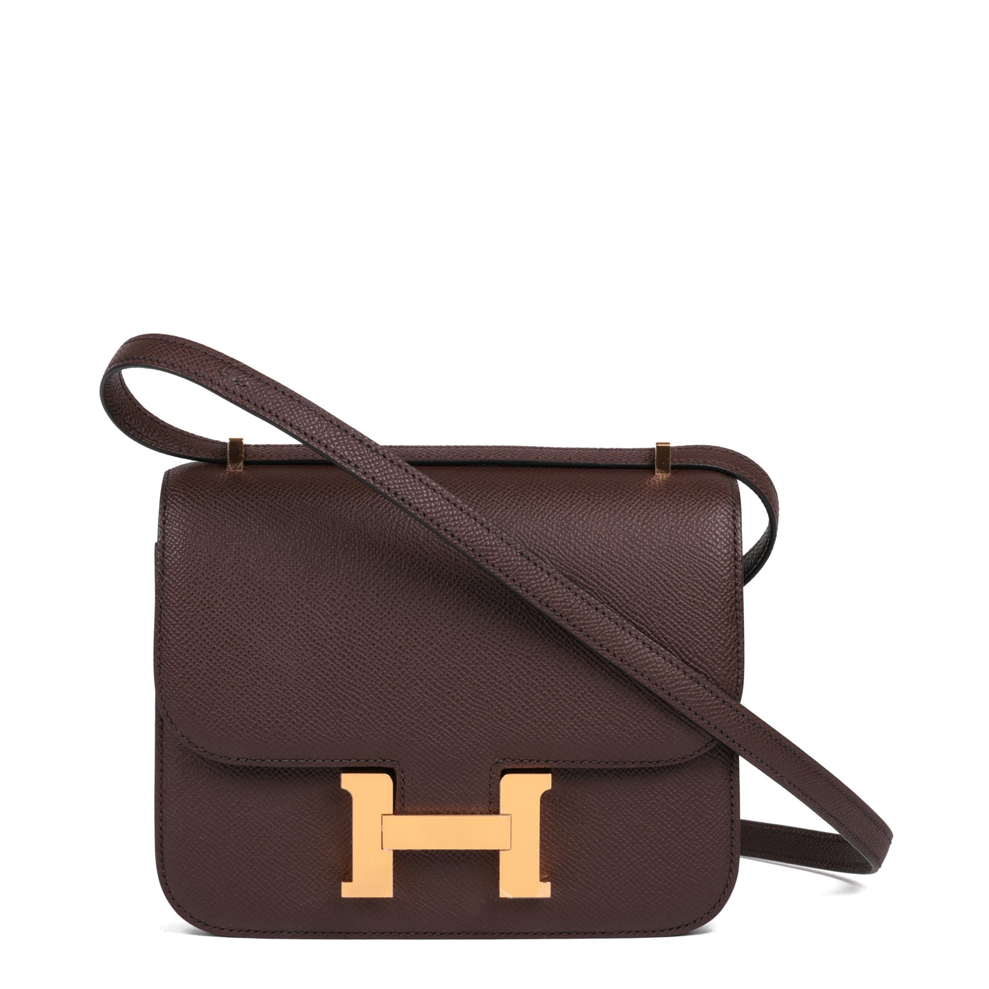 Hermes Rouge Sellier Epsom Leather Constance 18 Shoulder Bag Rewards -  Monetha