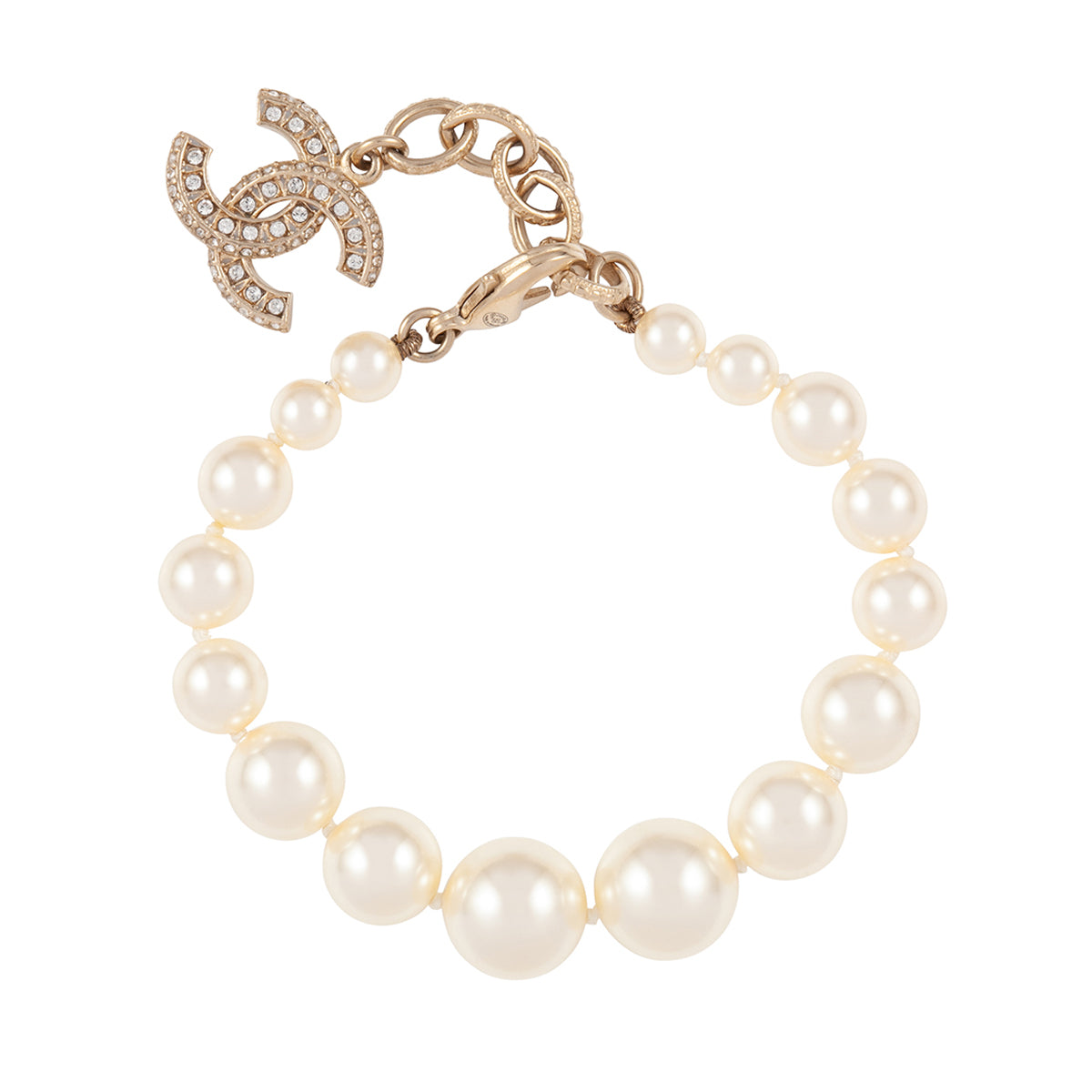 Authentic Chanel Pearl Bracelet Womens Fashion Jewelry  Organisers  Bracelets on Carousell