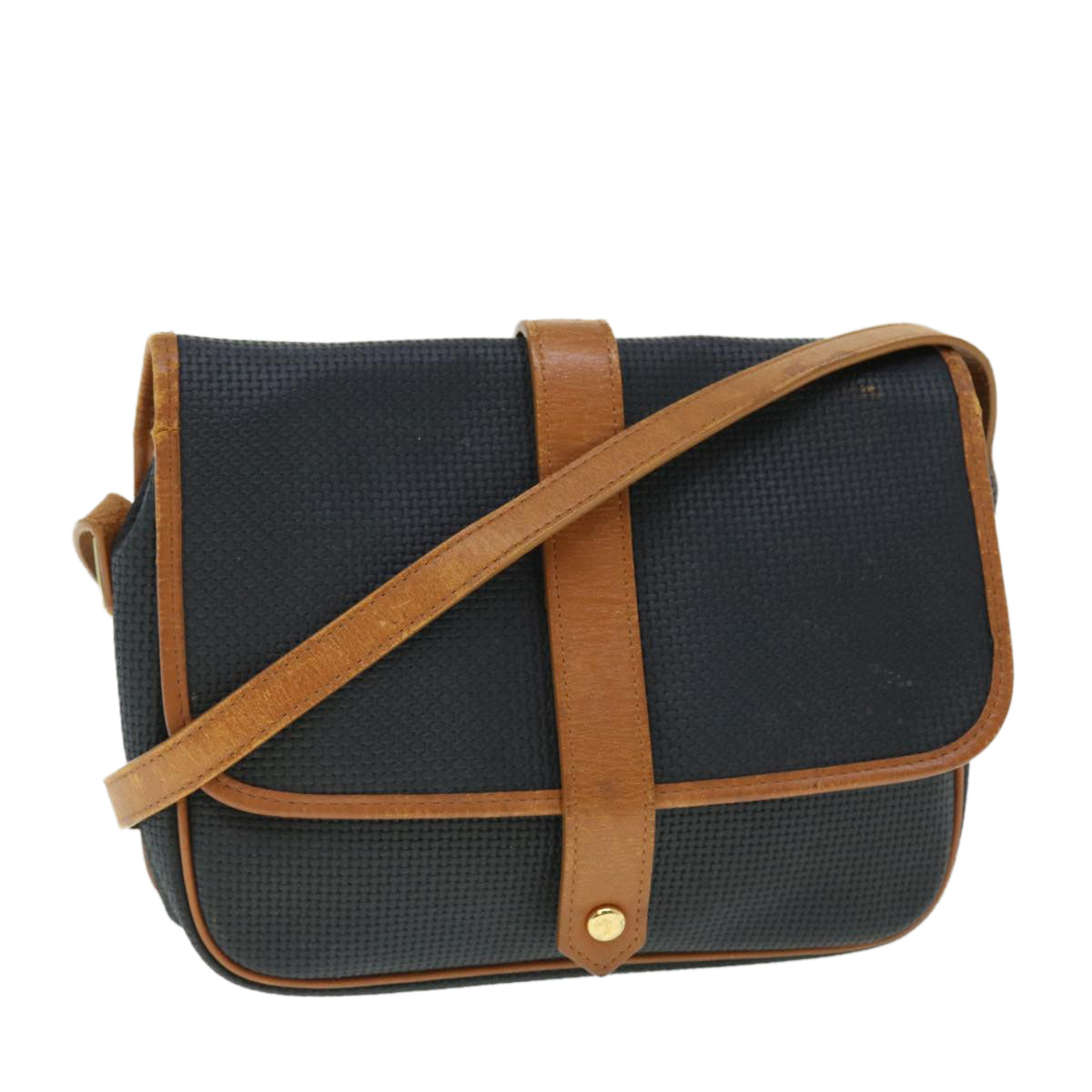 Shoulder Bag Canvas Black Auth Bs7975