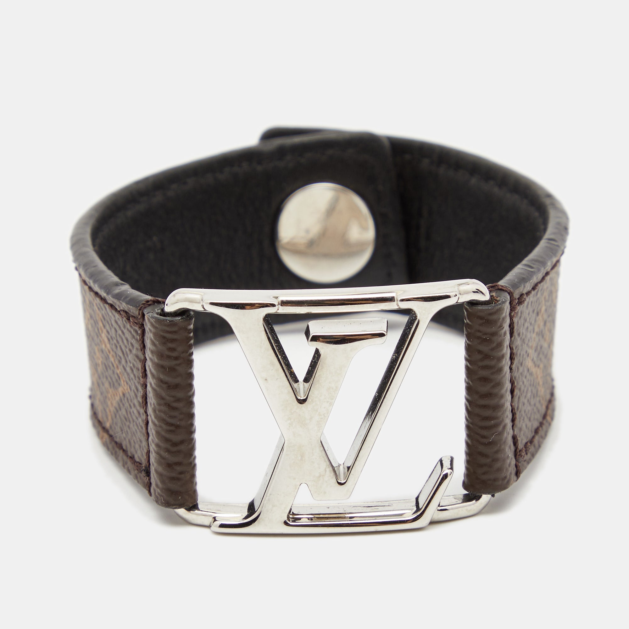 Louis Vuitton Black Monogram Eclipse Canvas Hockenheim Bracelet