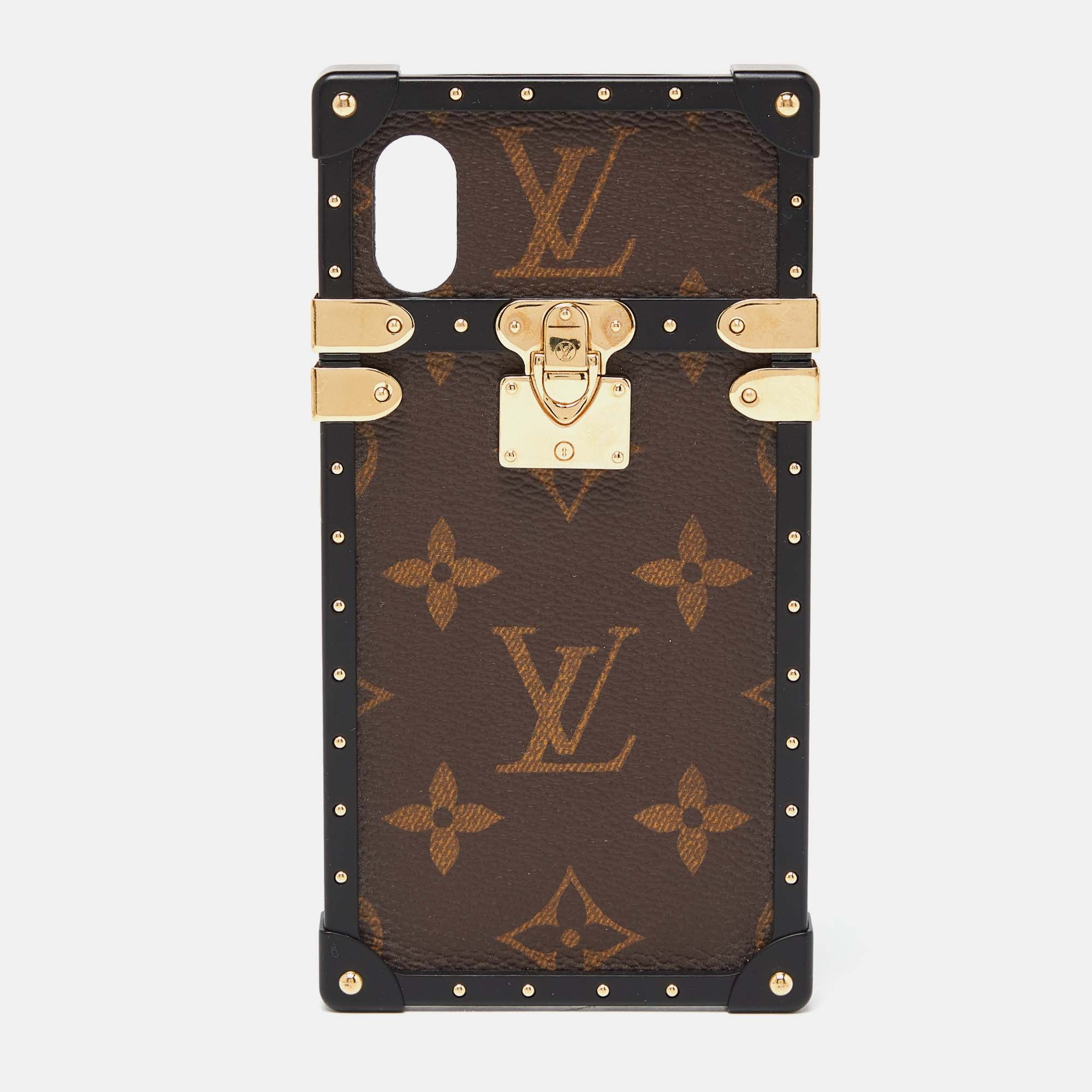 Image of LOUIS VUITTON Monogram Canvas Eye Trunk iPhone X Case