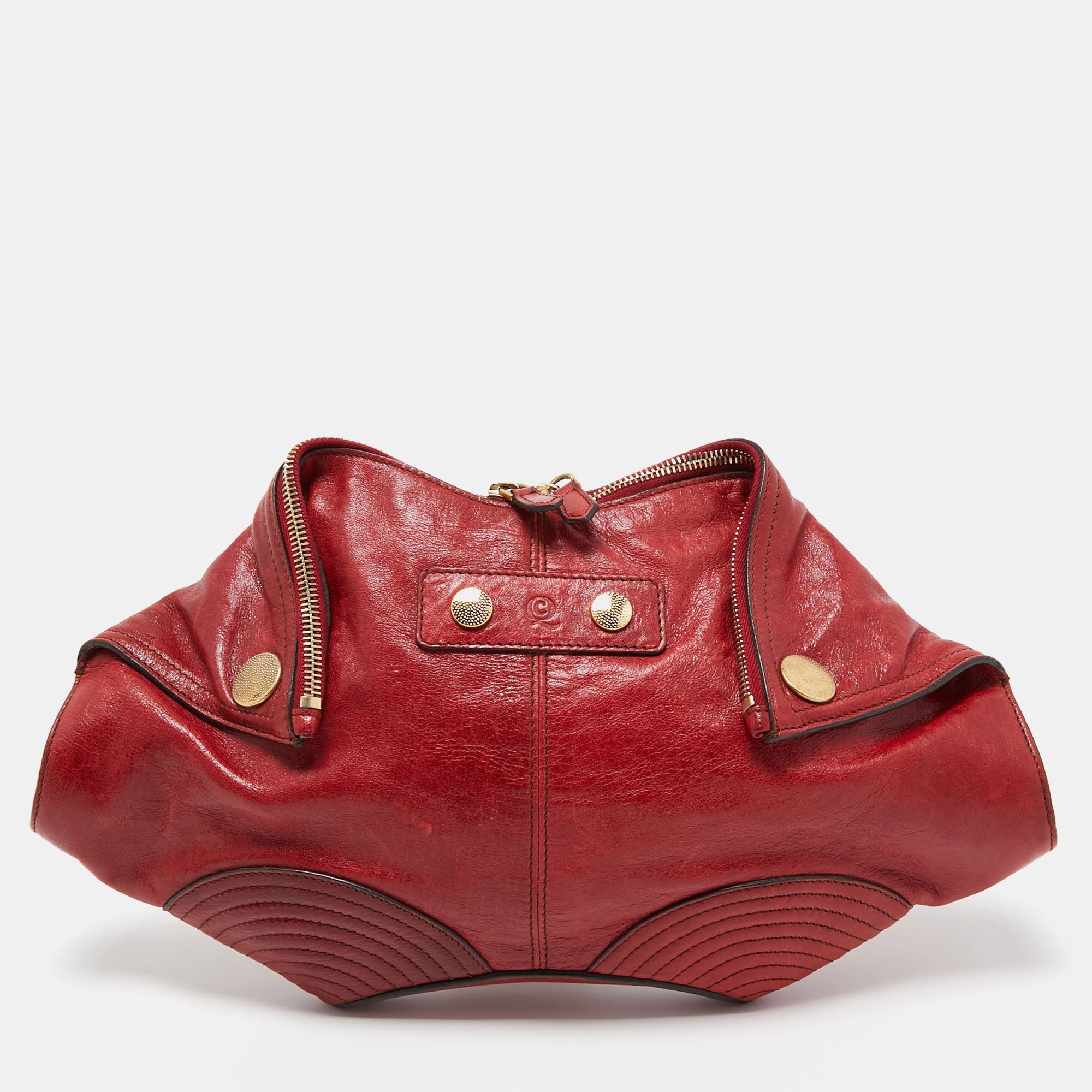 Leather Medium De Manta Clutch