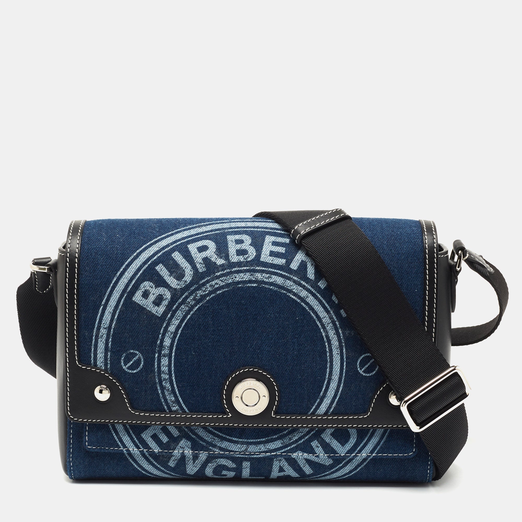 Burberry Note Medium Leather Crossbody Bag