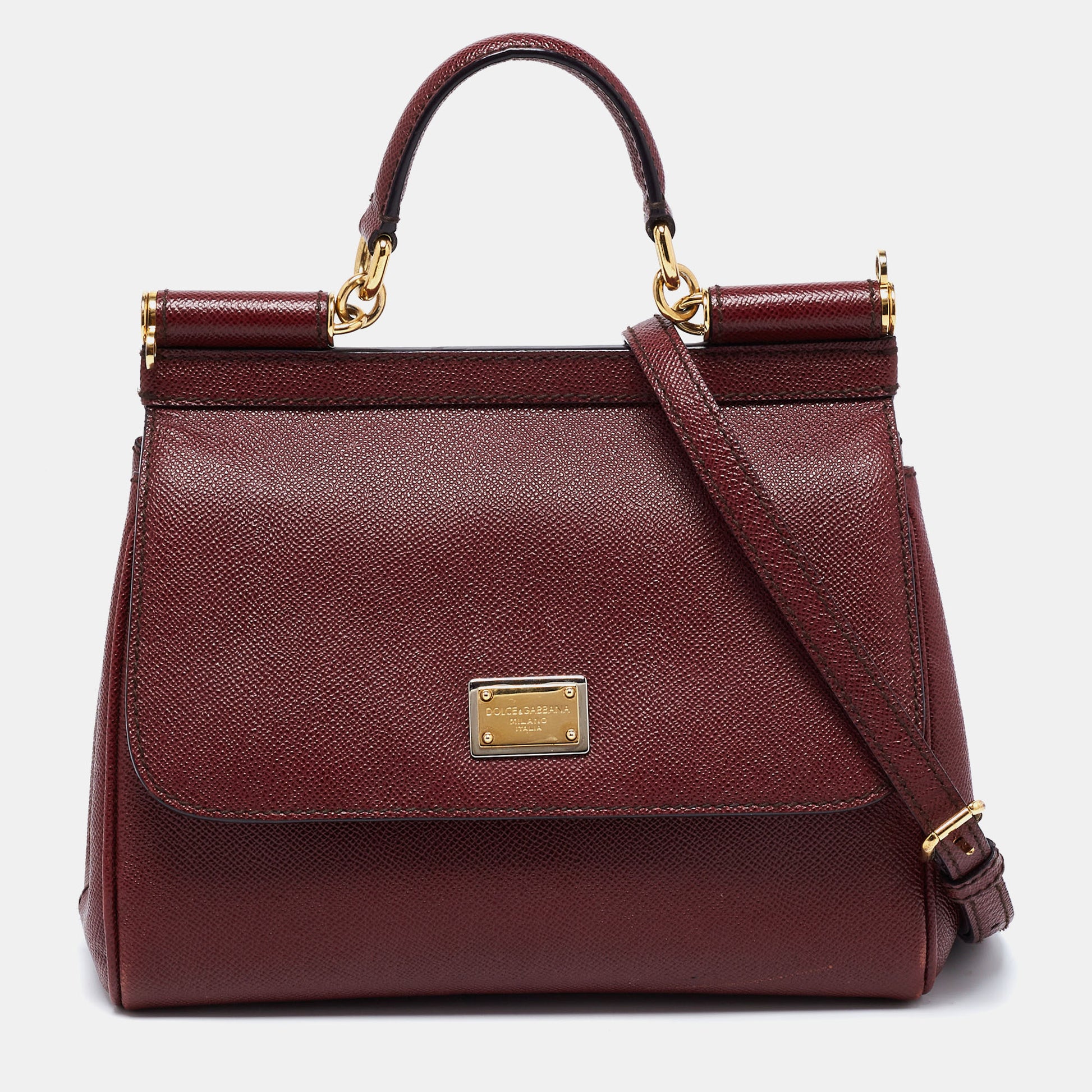 Arriba 59+ imagen dolce and gabbana burgundy bag