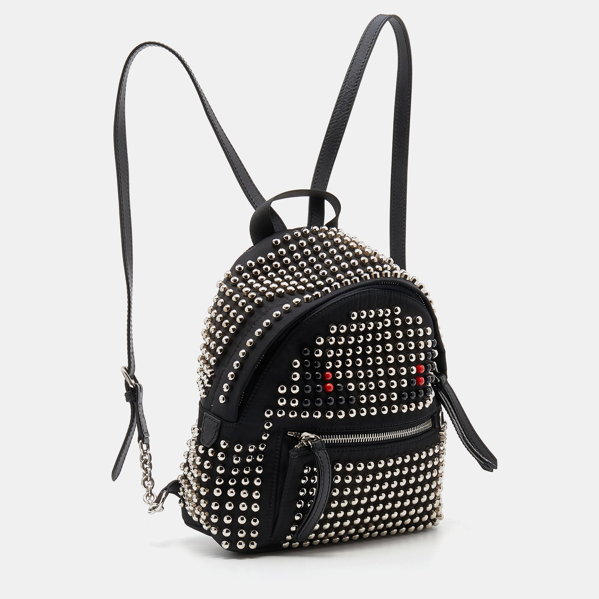 fendi studded monster backpack