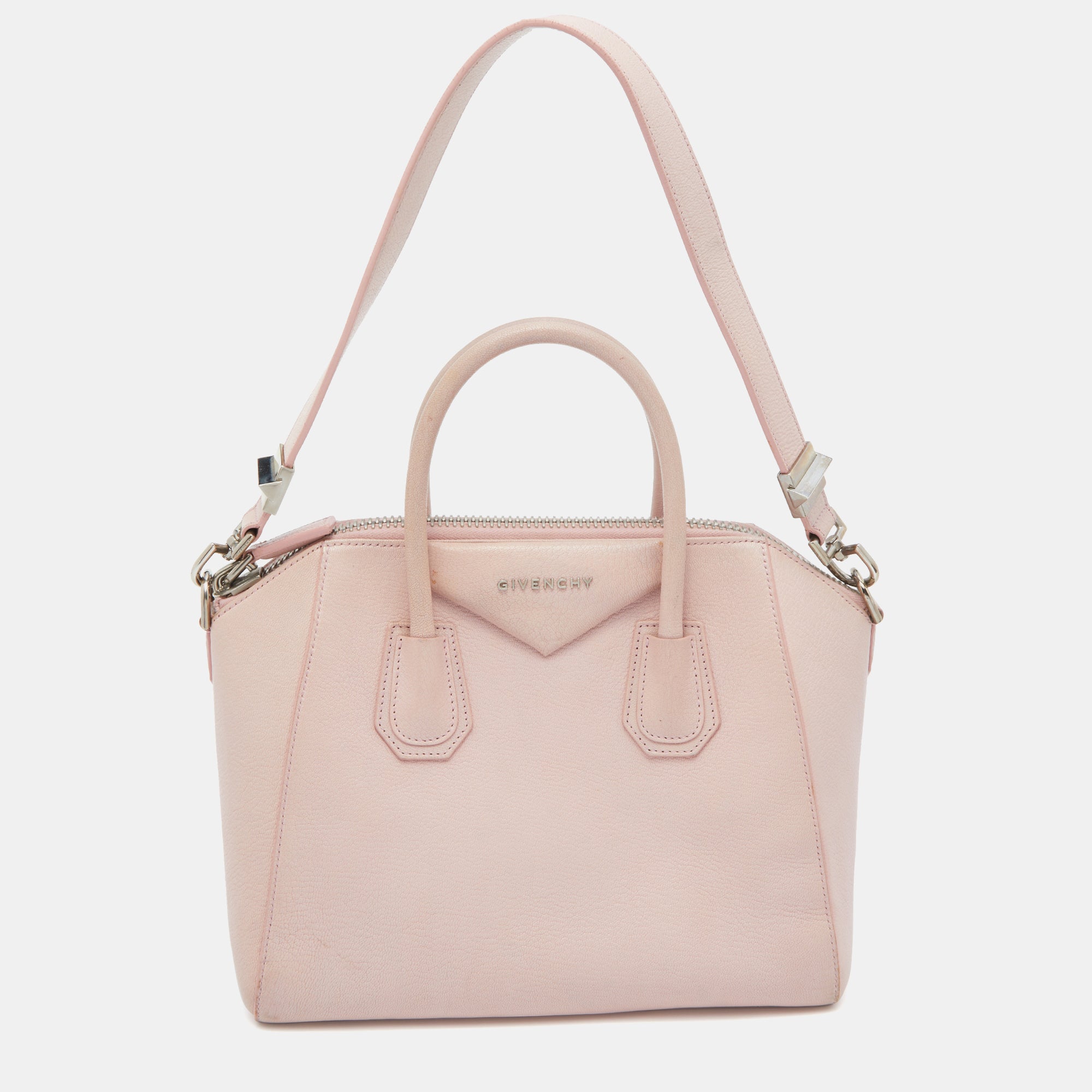 Givenchy Light Pink Leather Small Antigona Satchel