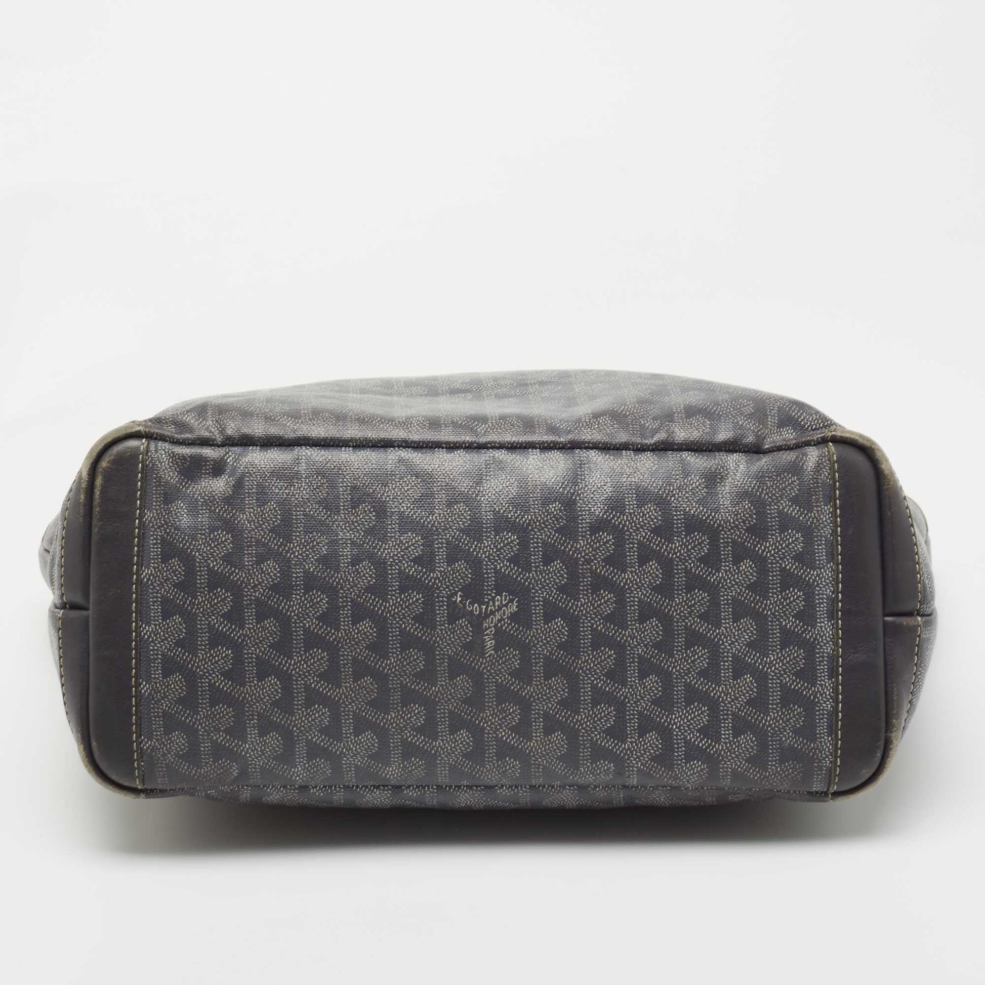 Goyard Grey Goyardine Coated Canvas and Leather Artois MM Tote